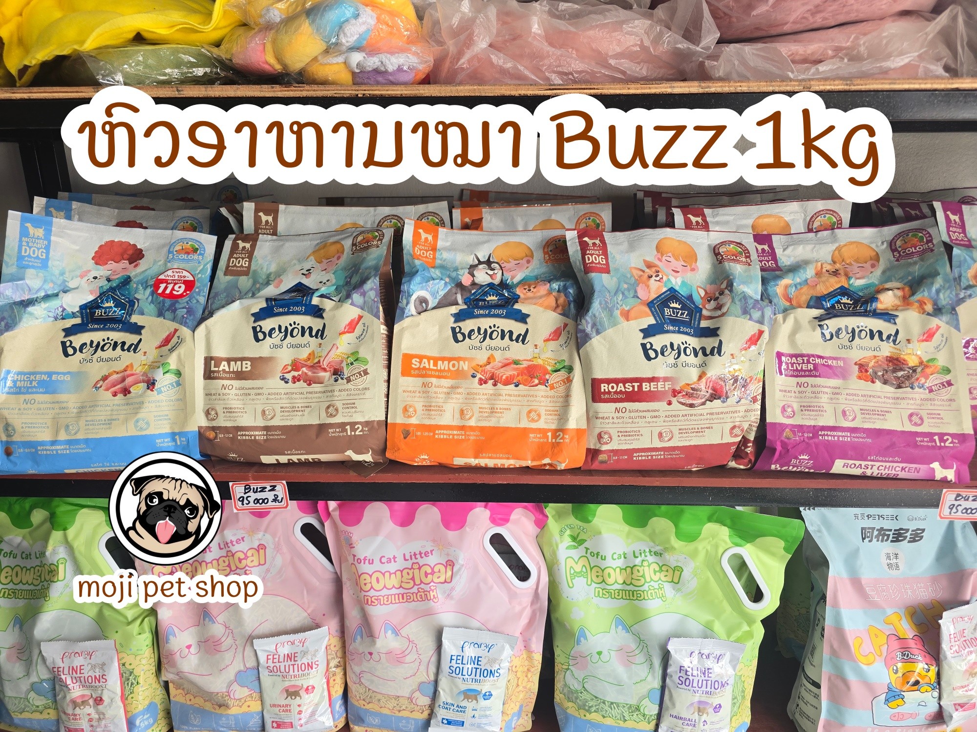 MOJI Pet Shop - ຂາຍເສື້ອໝາ ອຸປະກອນຫມາ Facebook ad: ເຕີມສະຕັອກລົ້ນໆ ເຂົ້າມາເລືອກເບີ່ງໜ້າຮ້ານໄດ້
