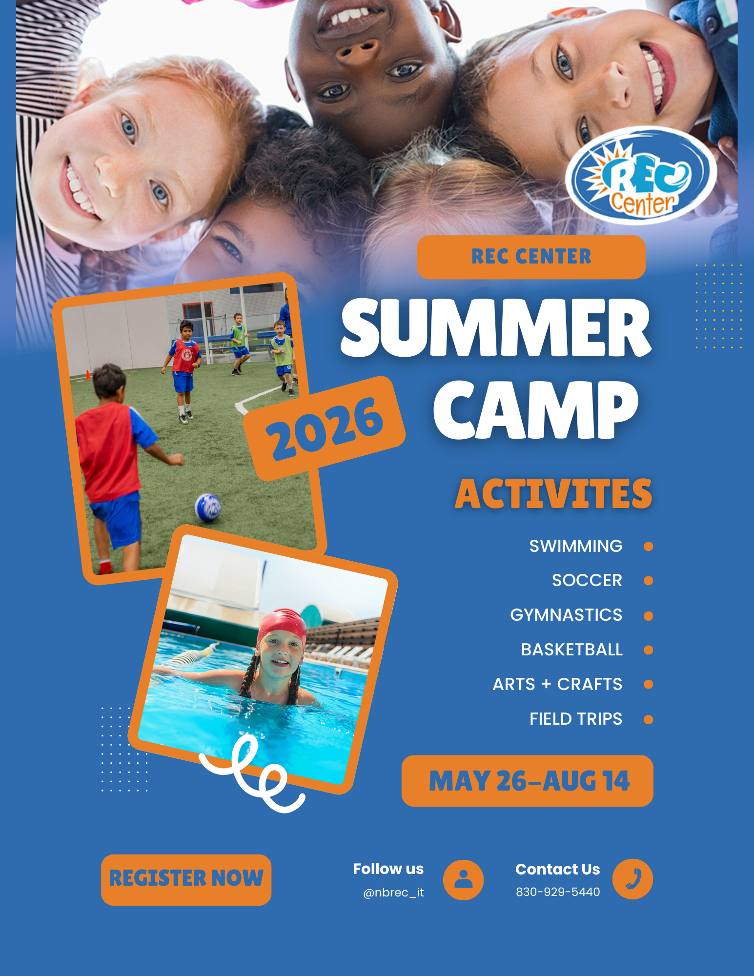 Rec Center Facebook ad: Rec Center New Braunfels