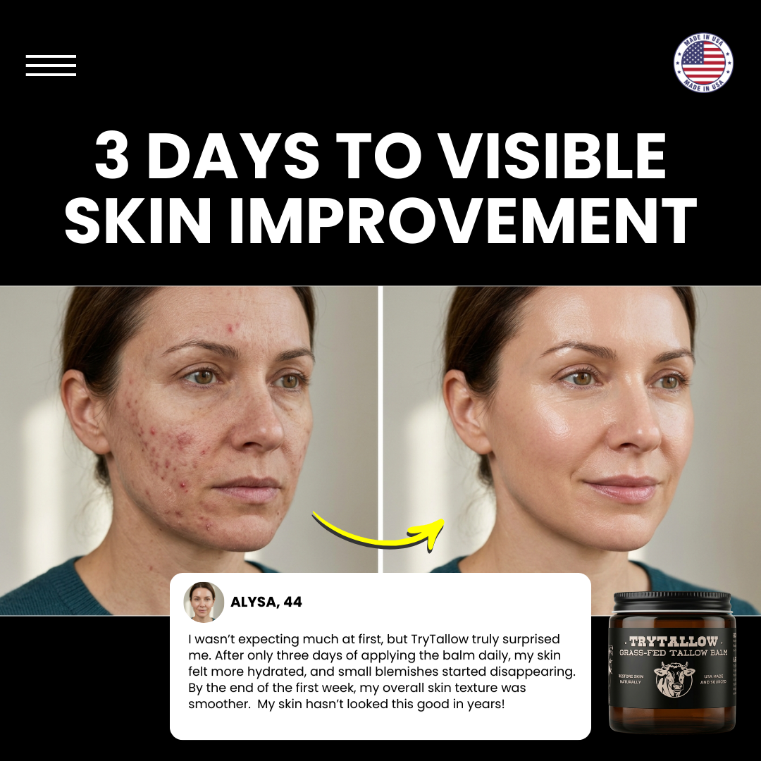 TryTallow - Natural Skincare Facebook ad