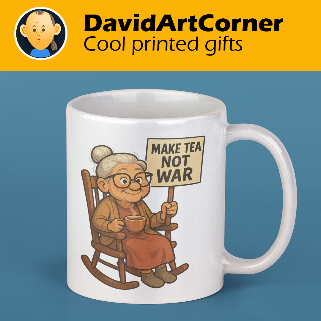 David Art Corner Facebook ad: Start your day with a smile.