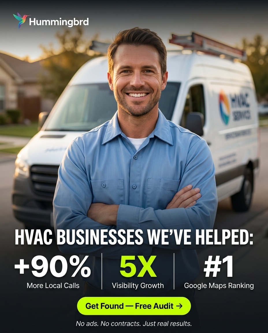 Hummingbrd Facebook ad: See Why Your HVAC Competitors Are Getting More Calls