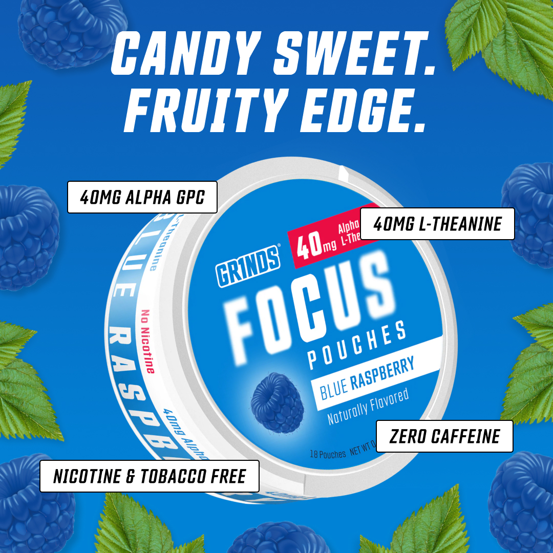 Grinds Pouches Facebook ad from Jul 31, 2026