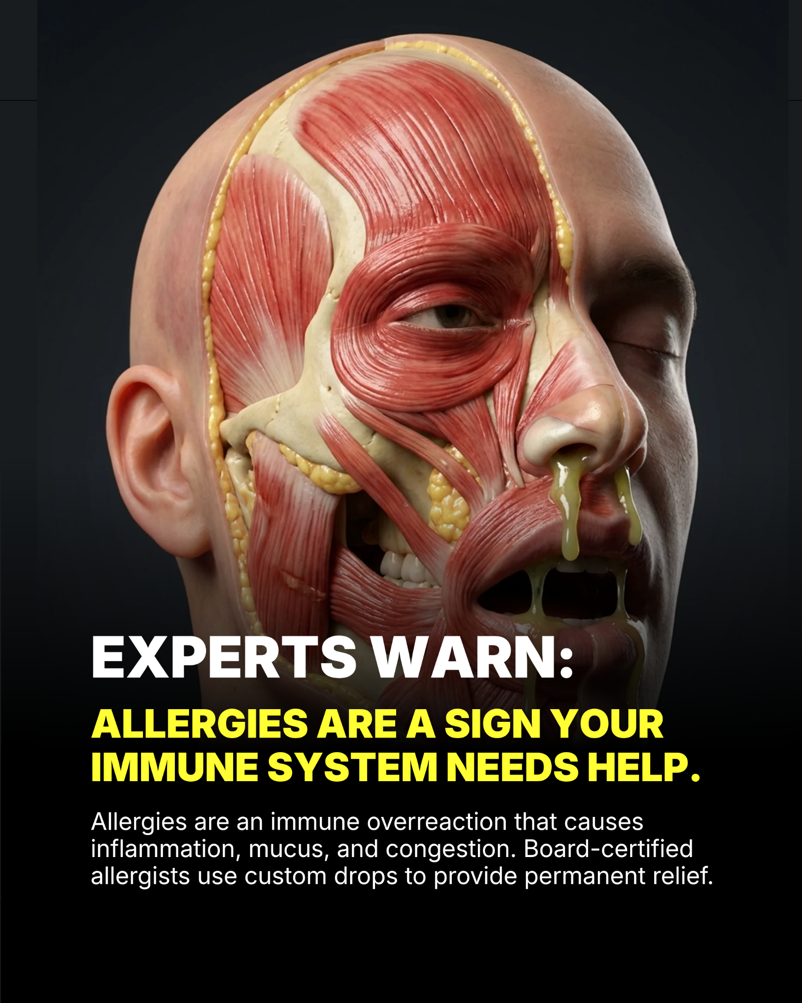 Curex Allergy Facebook ad