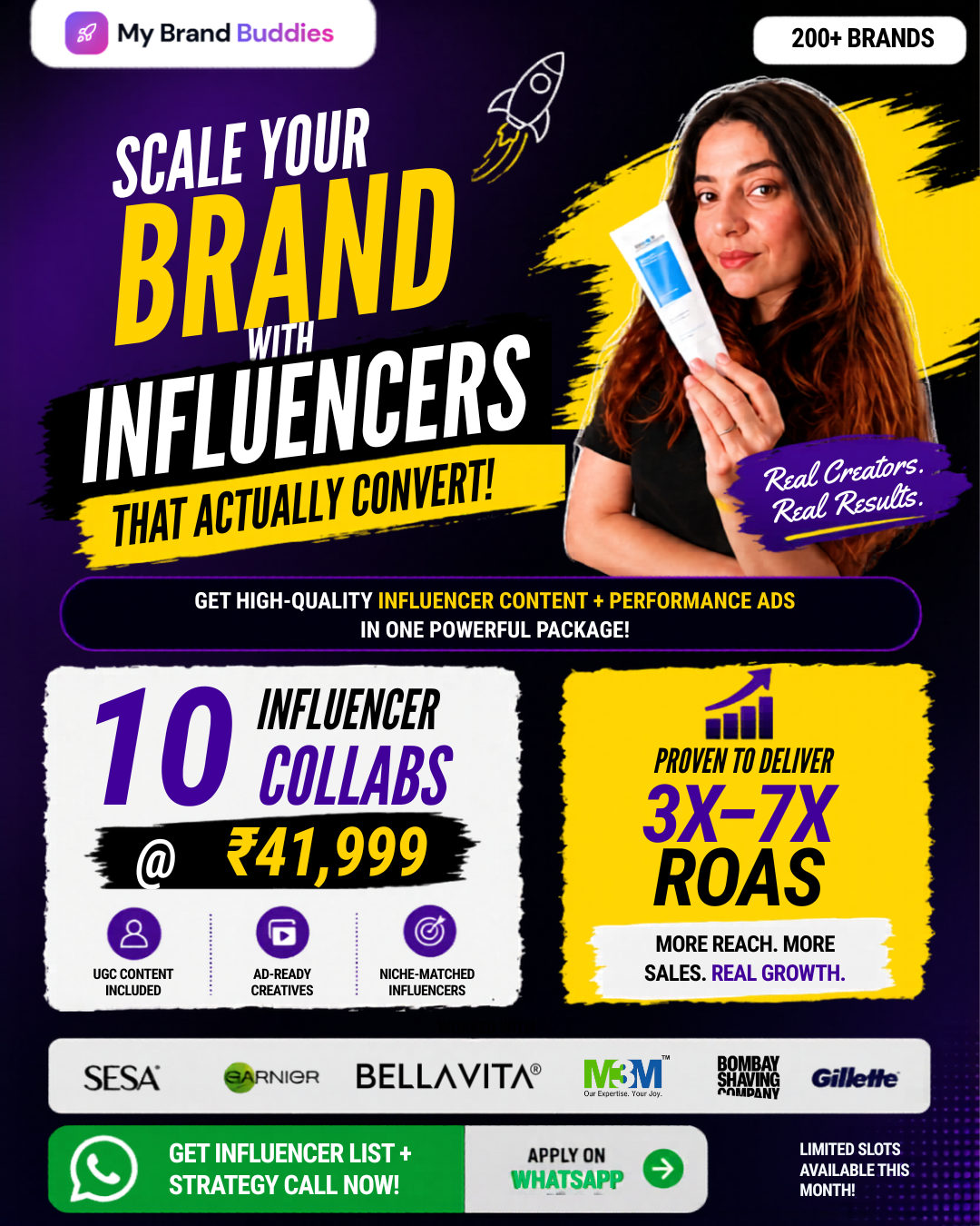 My Brand Buddies Facebook ad: Scale Your Brand With Influencers That Convert