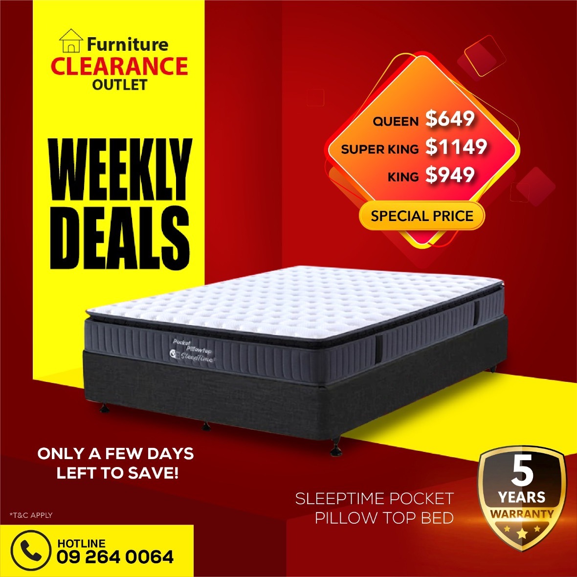 Furniture Clearance Outlet Manurewa Facebook ad: SPECIAL DEAL!