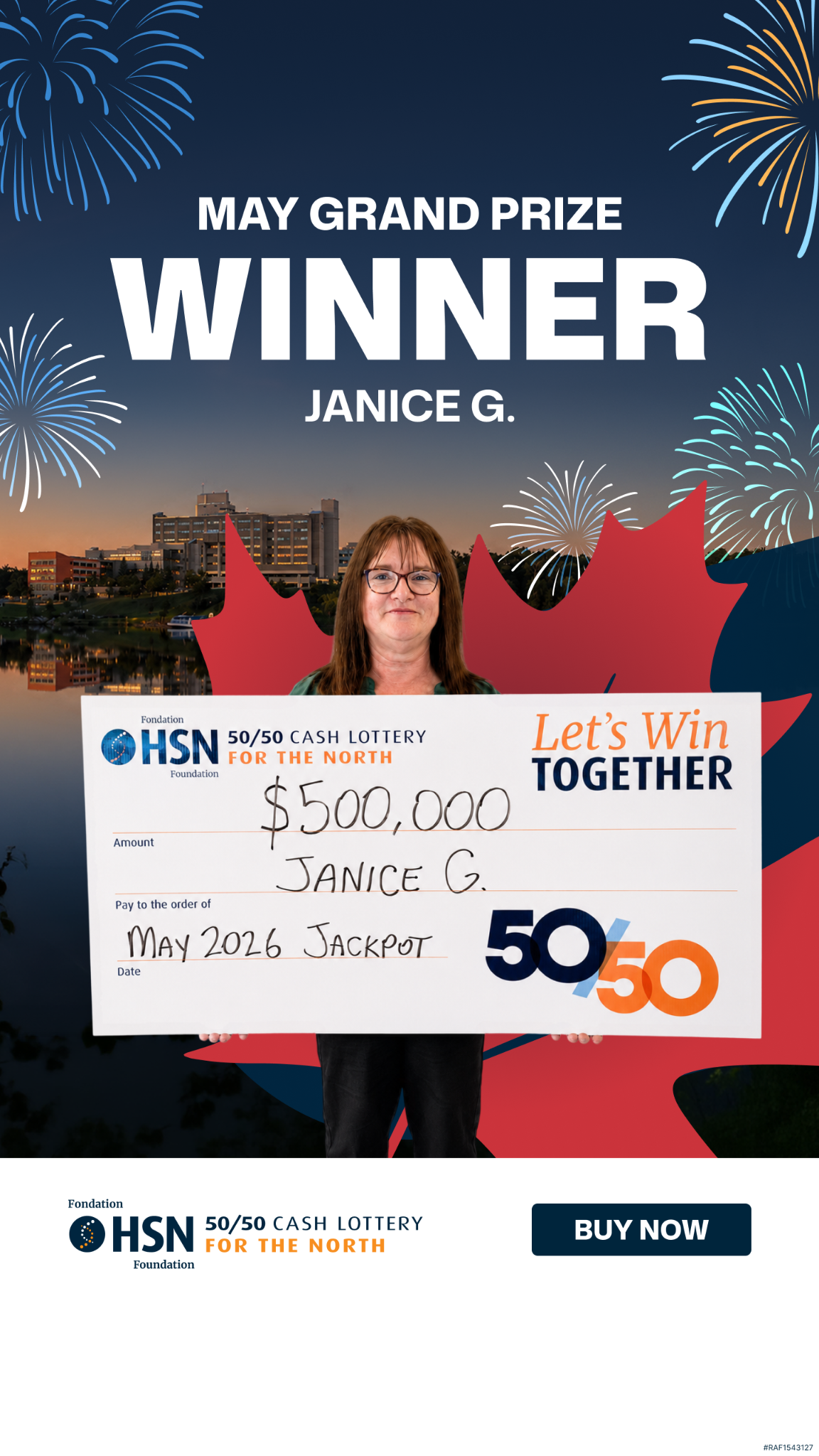 HSN 50/50 Facebook ad