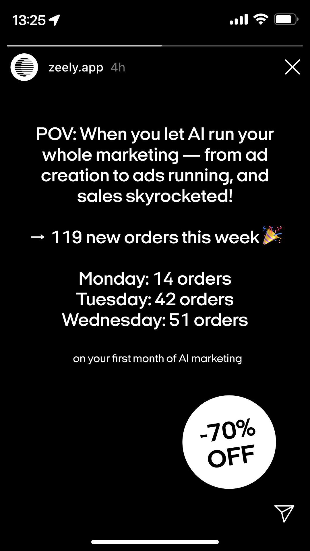 Zeely Facebook ad
