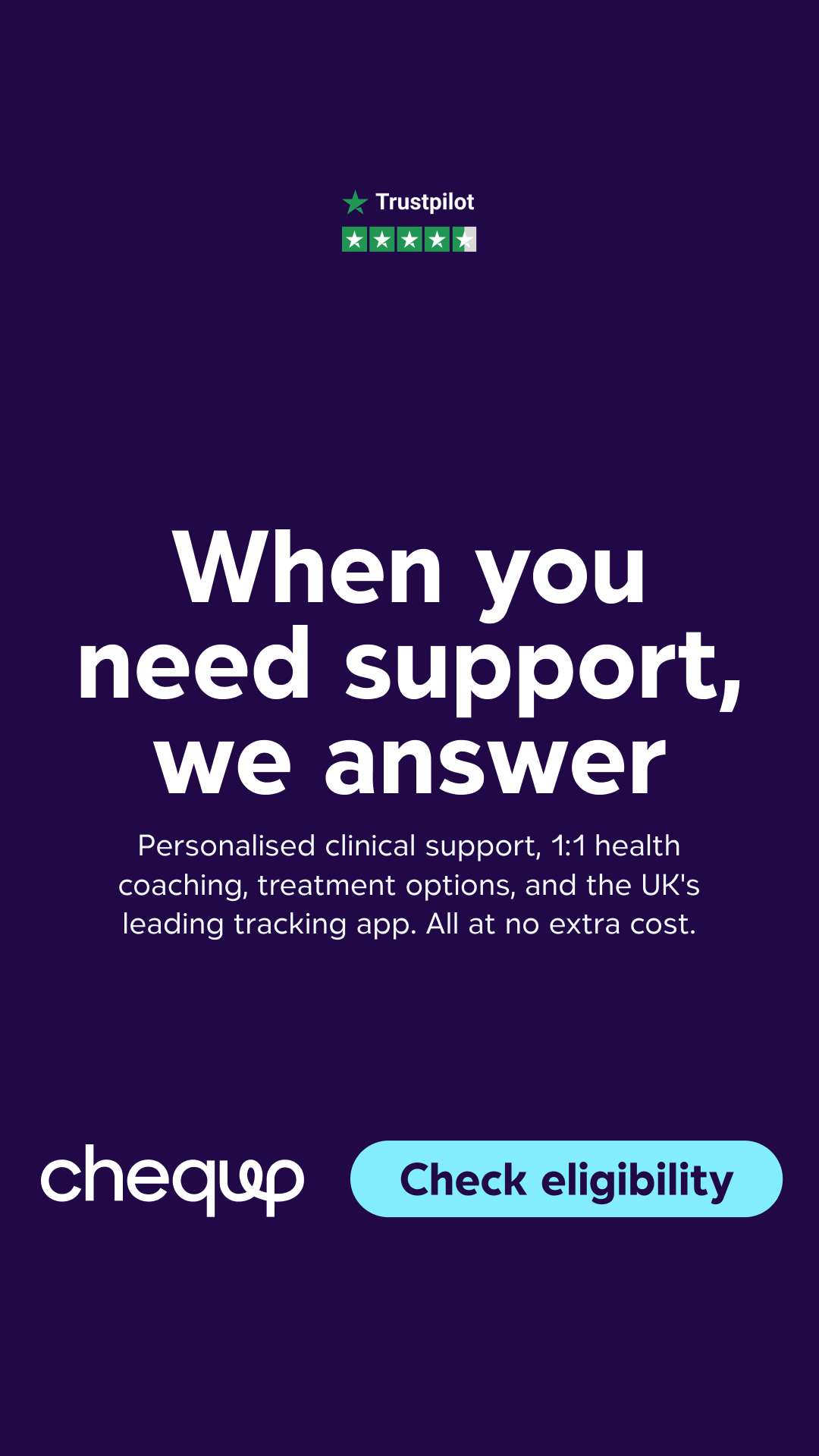 CheqUp Health Facebook ad from Jun 8, 2026