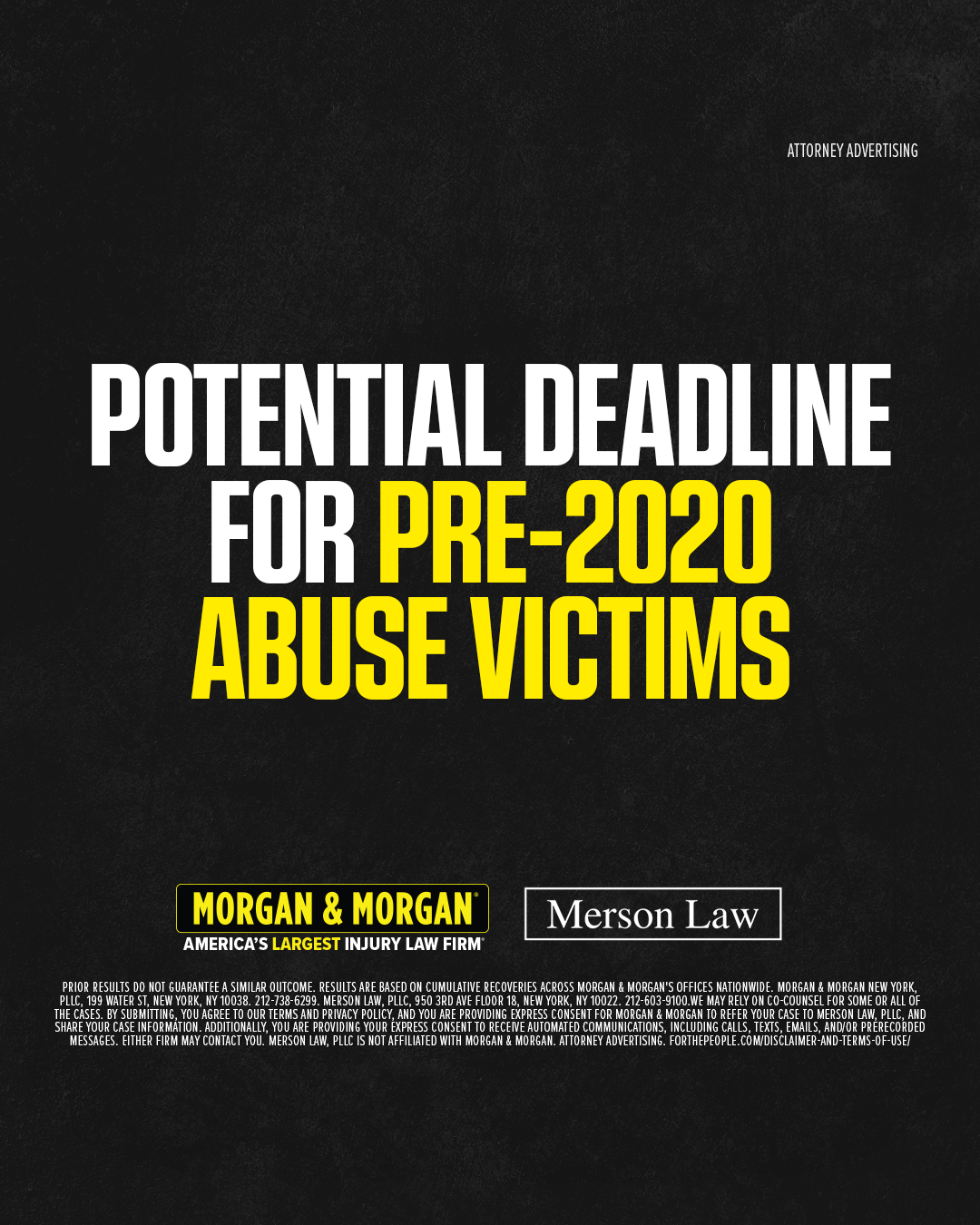 Morgan & Morgan Facebook ad