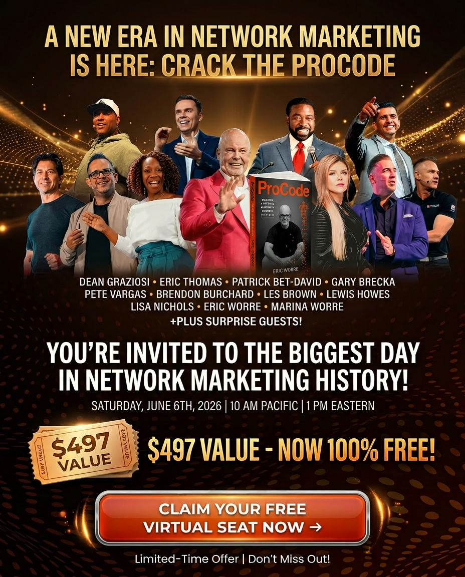 Eric Worre Facebook ad: Eric Worre's First New Book in 13 Years. Watch the Launch…