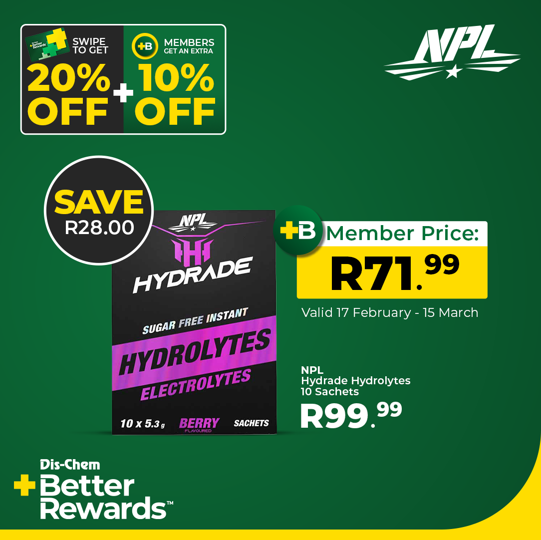 Dis-Chem Living Fit Facebook ad: NPL deals have landed in-store at Dis-Chem