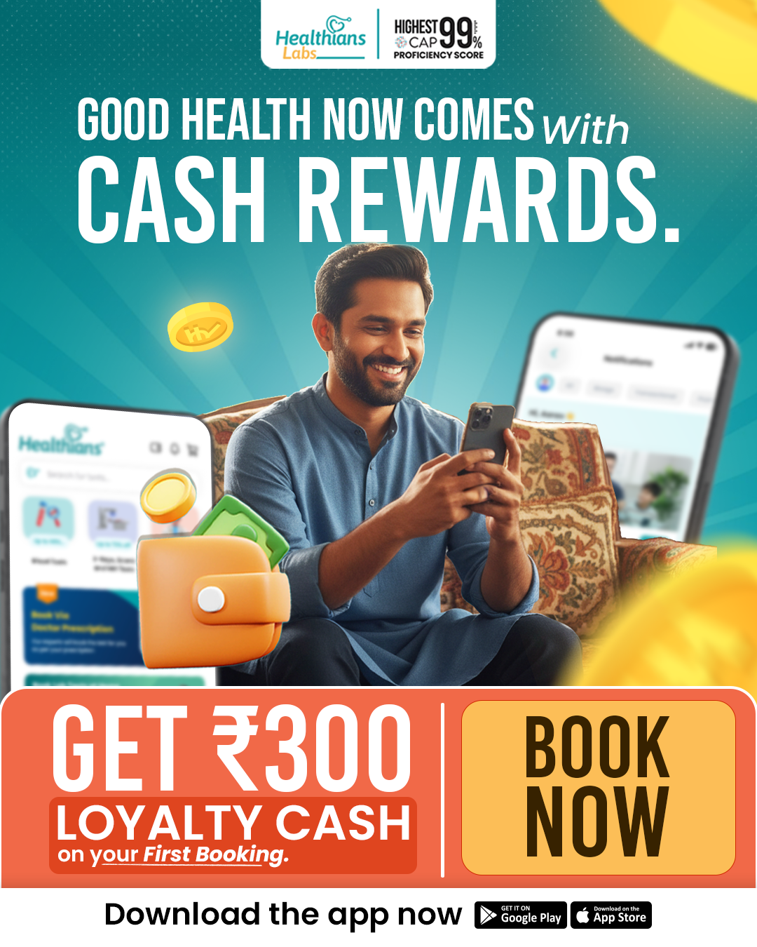 Healthians Facebook ad