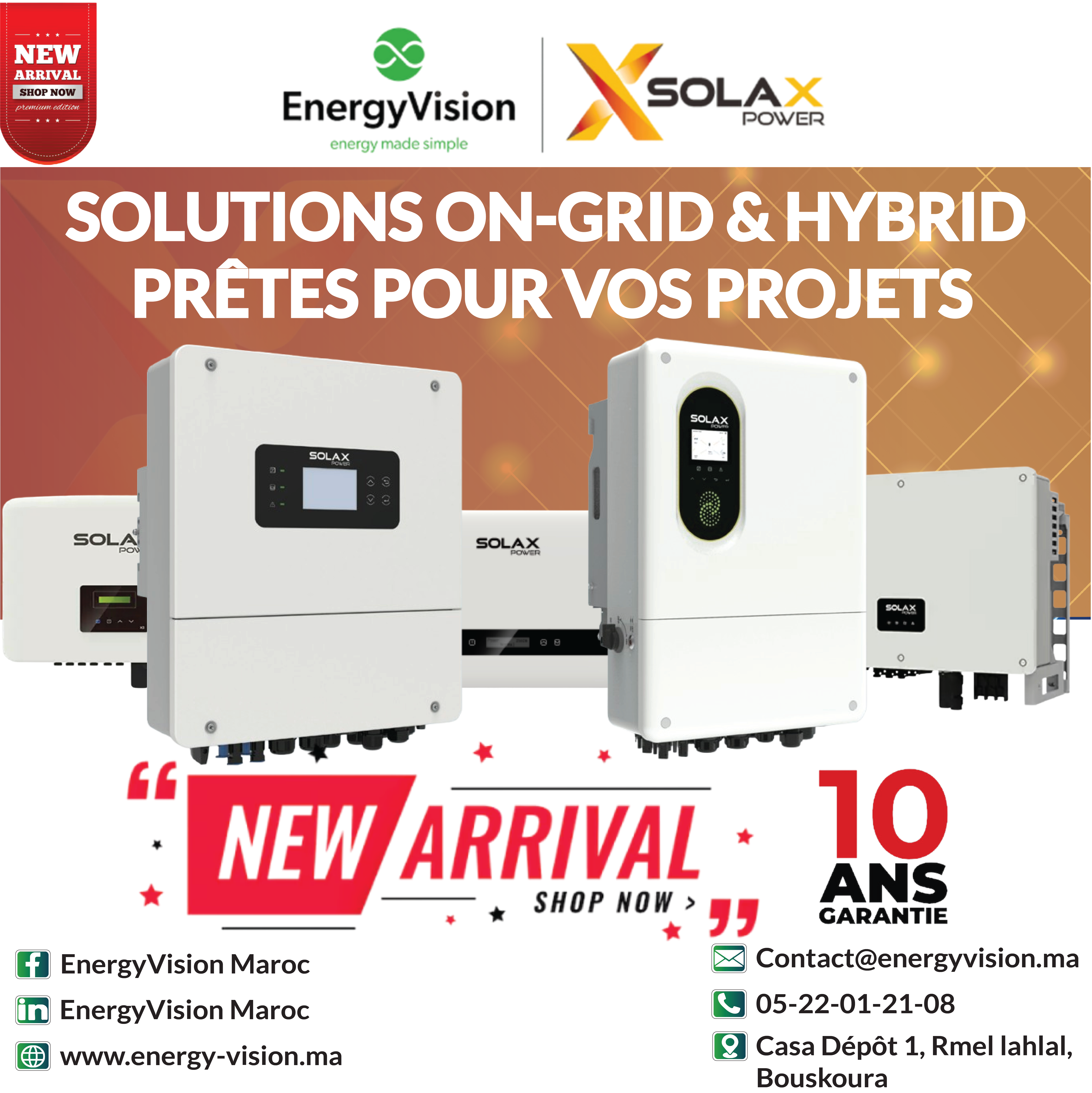 EnergyVision Maroc Facebook ad: EnergyVision Maroc, votre fournisseur privilégier des…