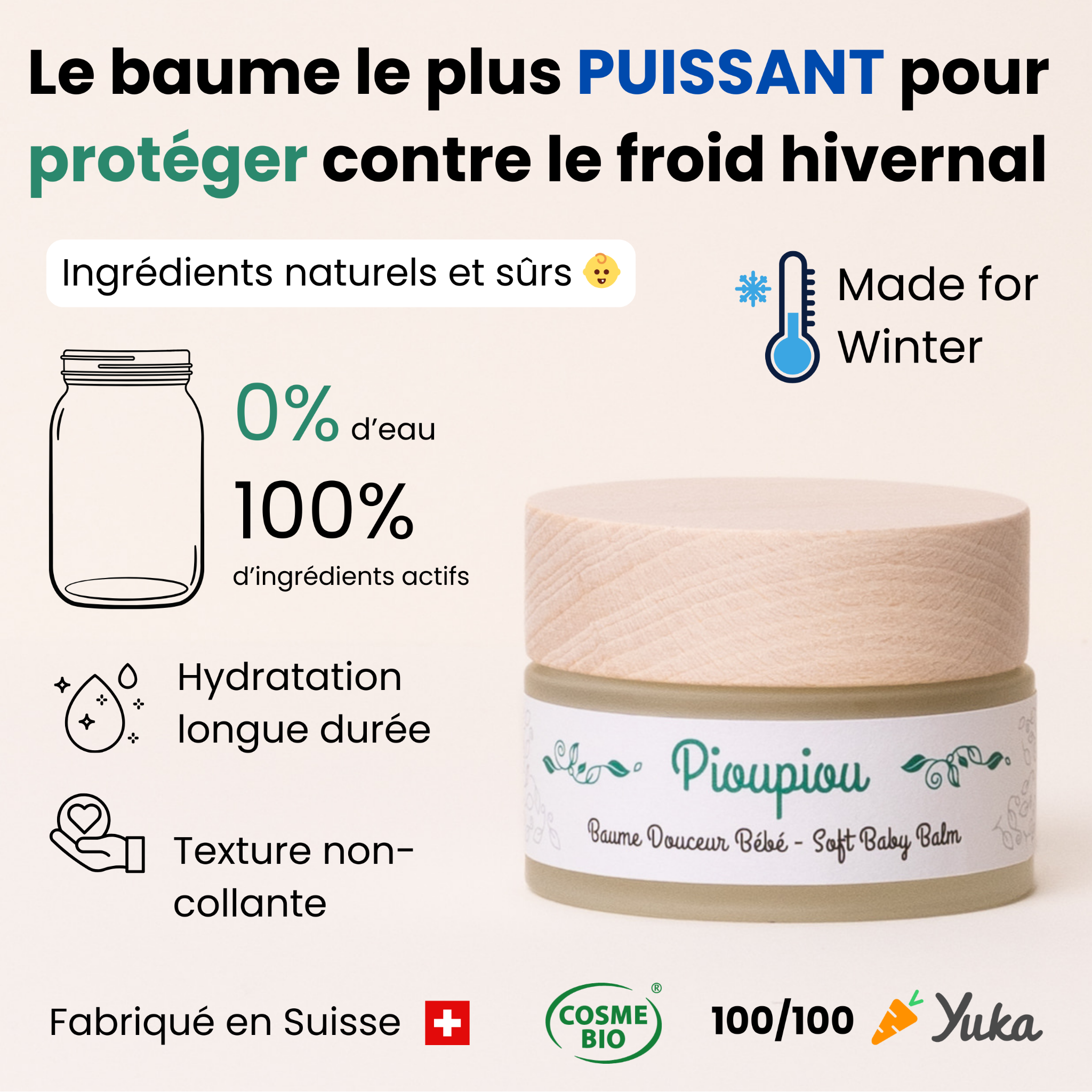 Pioupiou Facebook ad: Livraison Offerte en Suisse