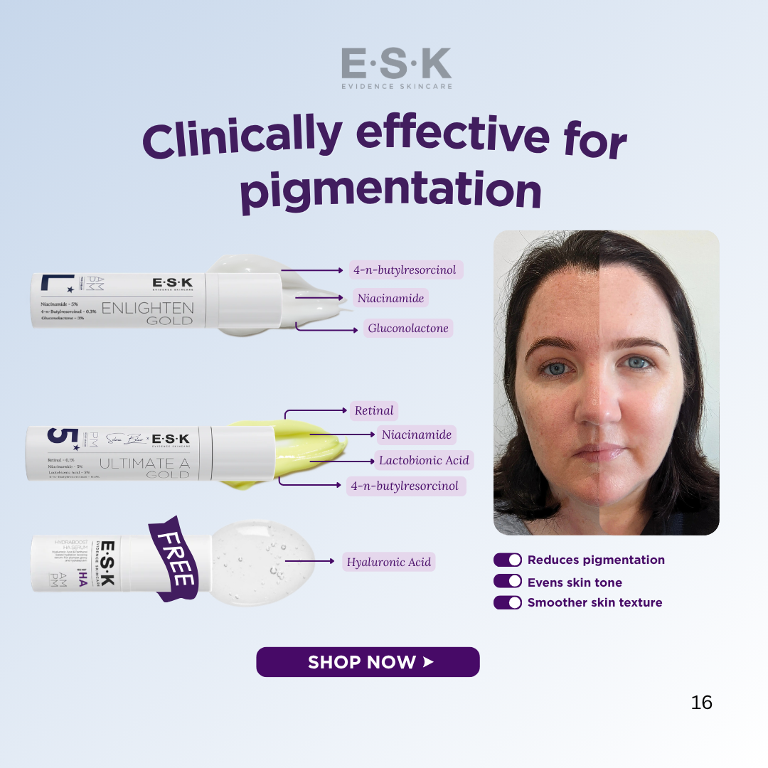 ESK  Evidence Skincare Facebook ad