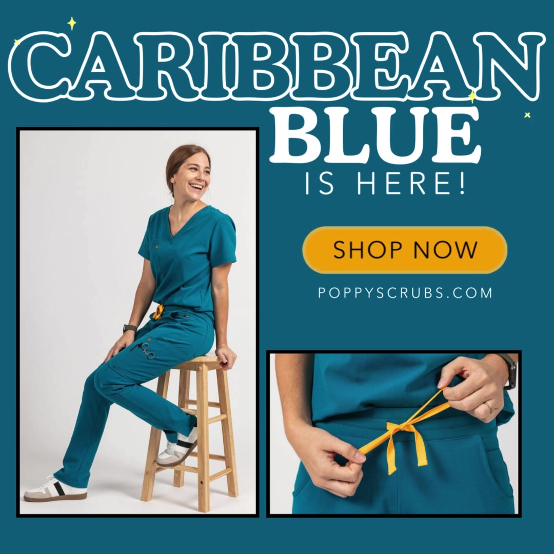 Poppy Scrubs Facebook ad