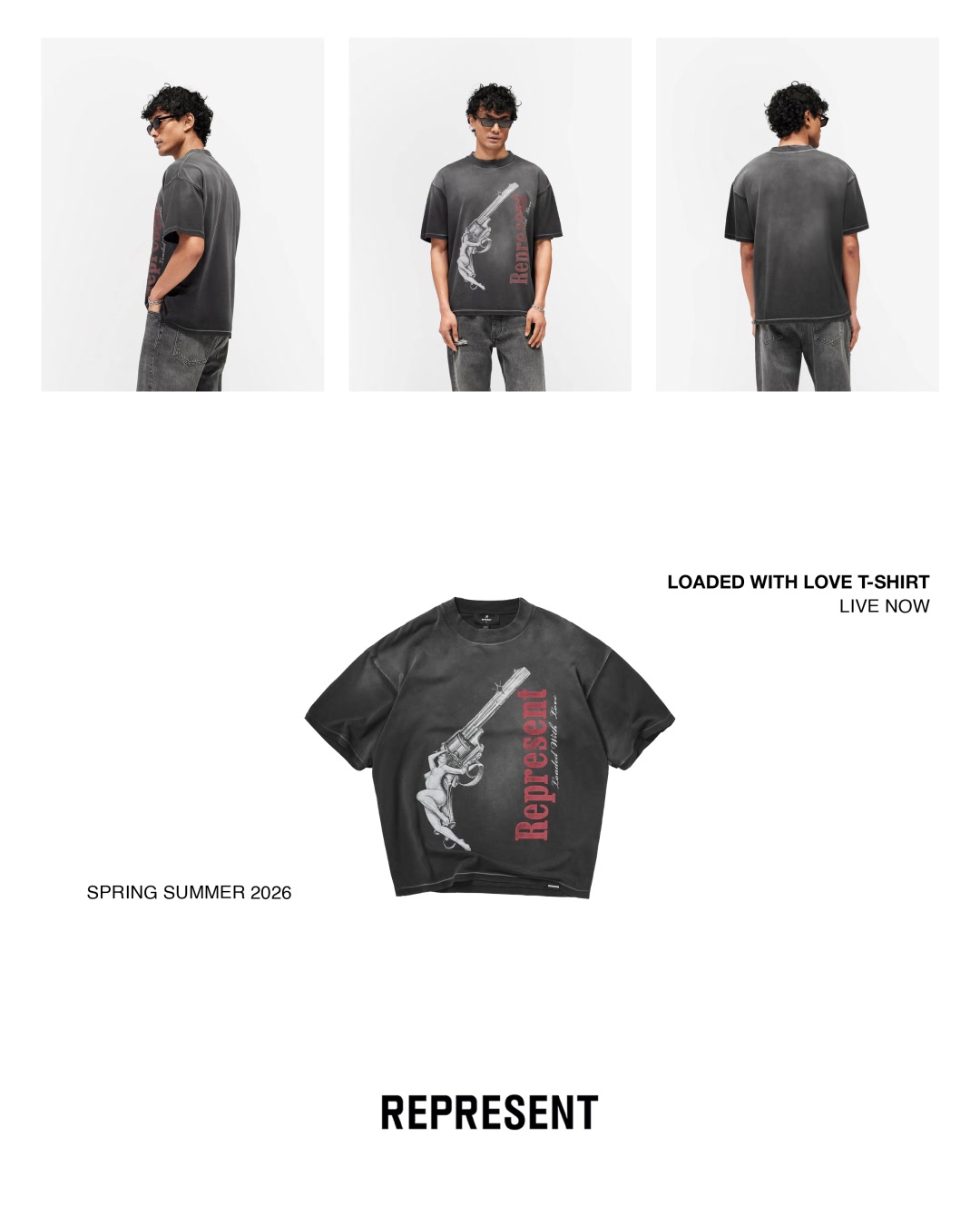 Represent Clo Facebook ad: All Spring Summer '26 items are live