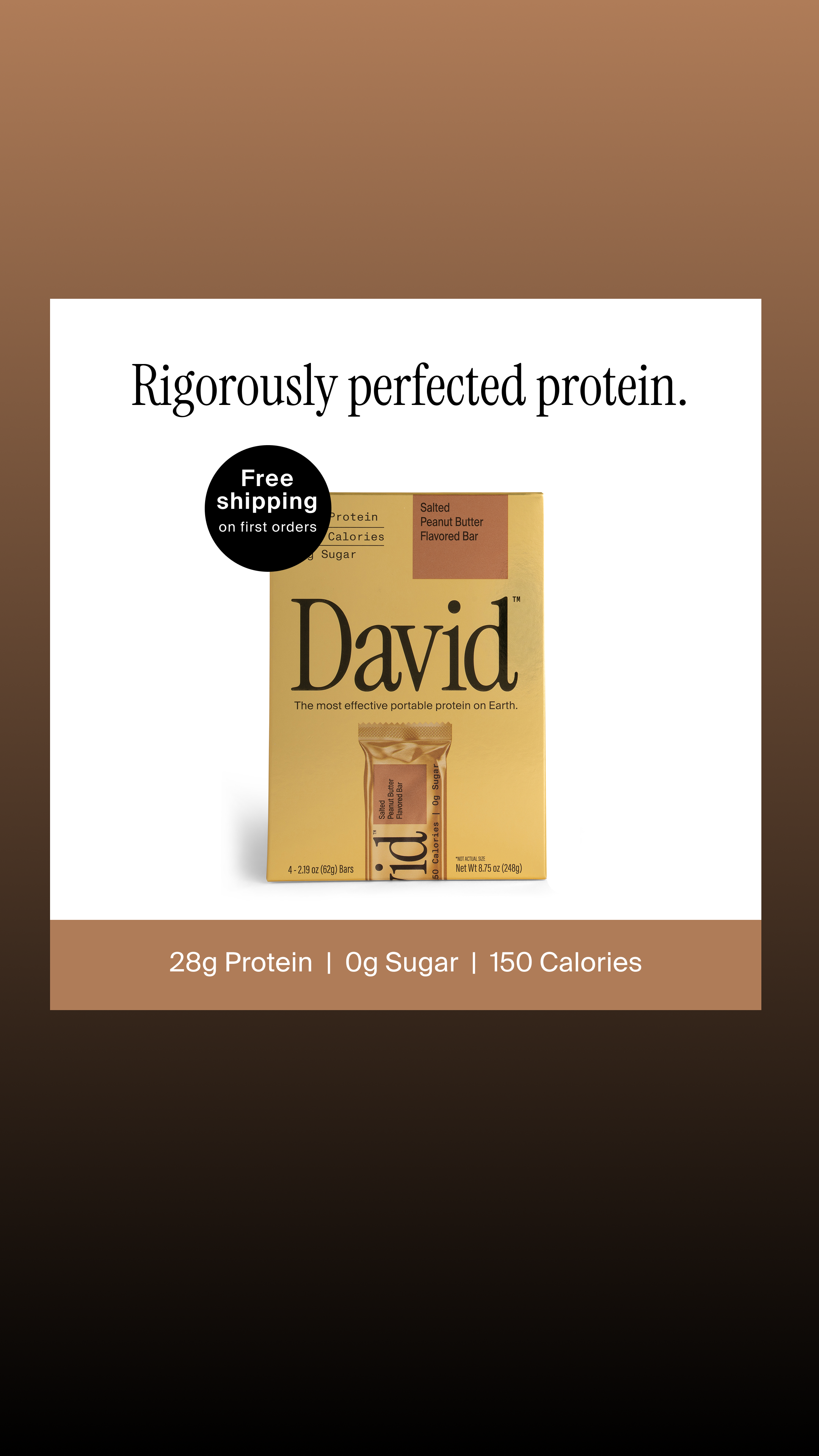 David Protein Facebook ad