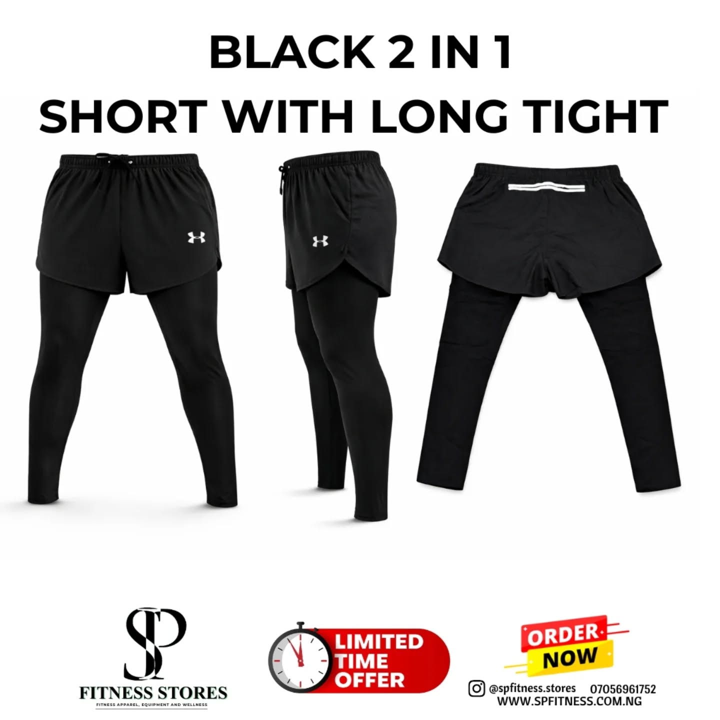 spf.stores Facebook ad: Under Armour Hybrid Performance Shorts with Compression…