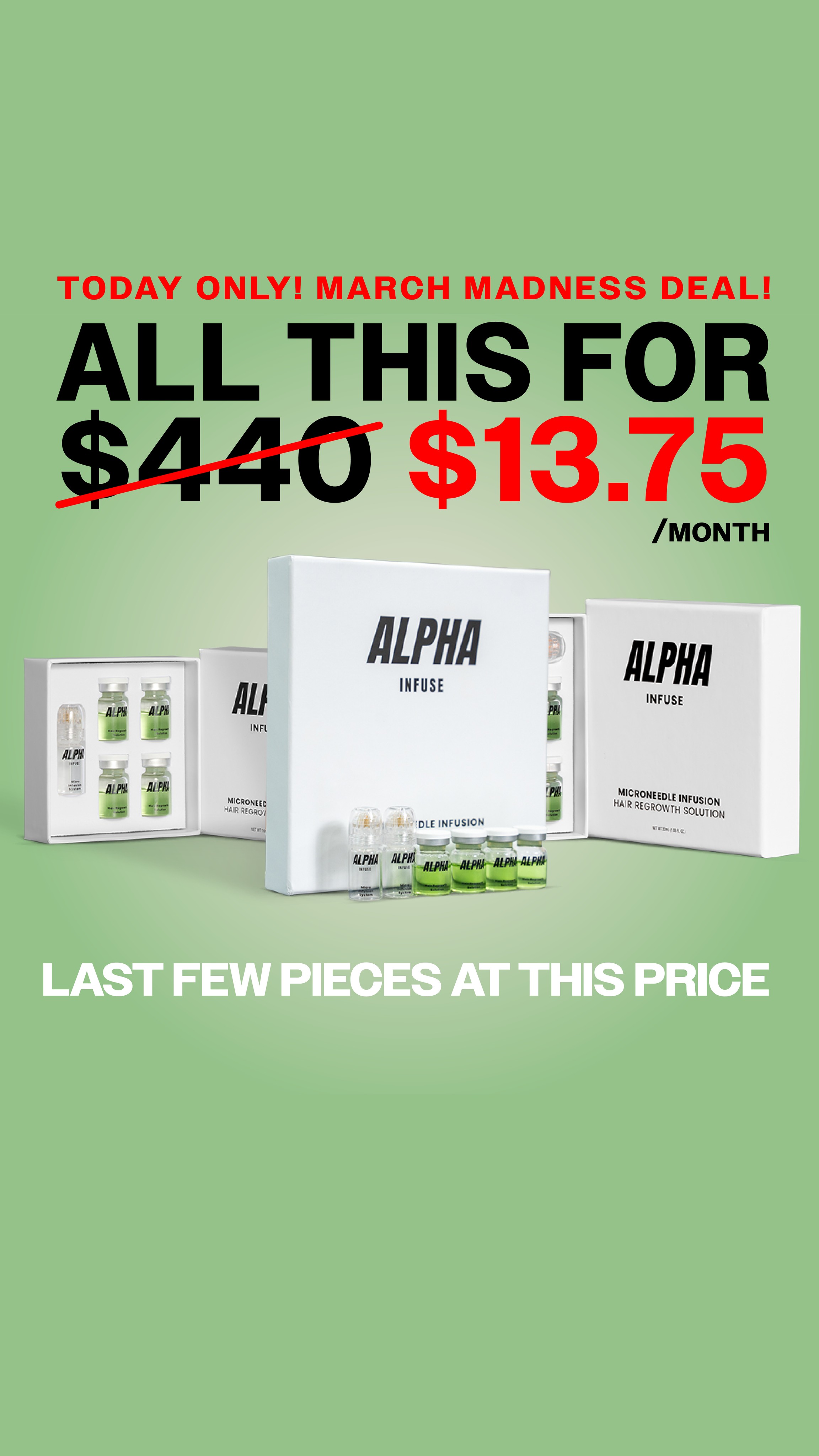 AlphaInfuse Facebook ad