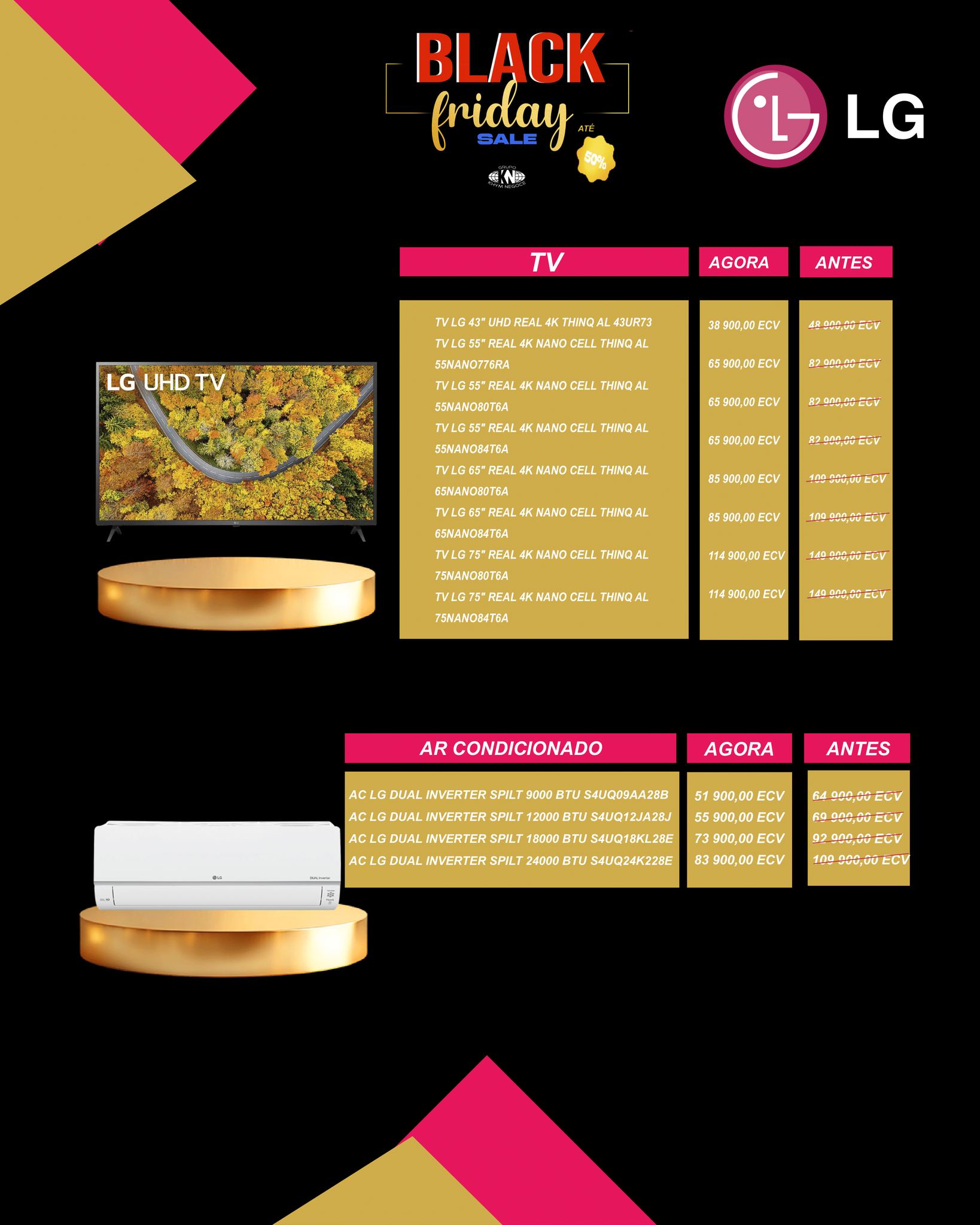 City Home Praia Facebook ad: A MAIOR BLACK FRIDAY CHEGOU!