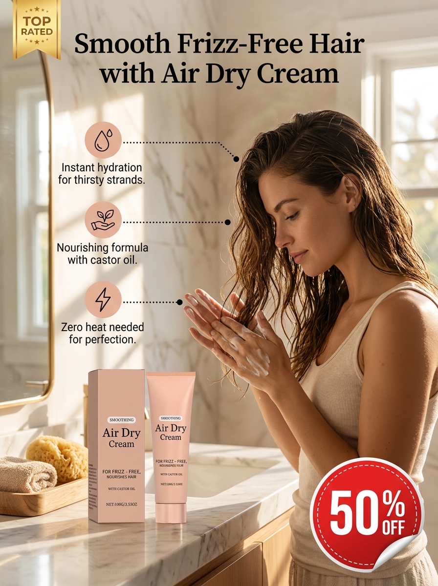 Puzzlemoon Facebook ad: Hair Smoothing Care Cream