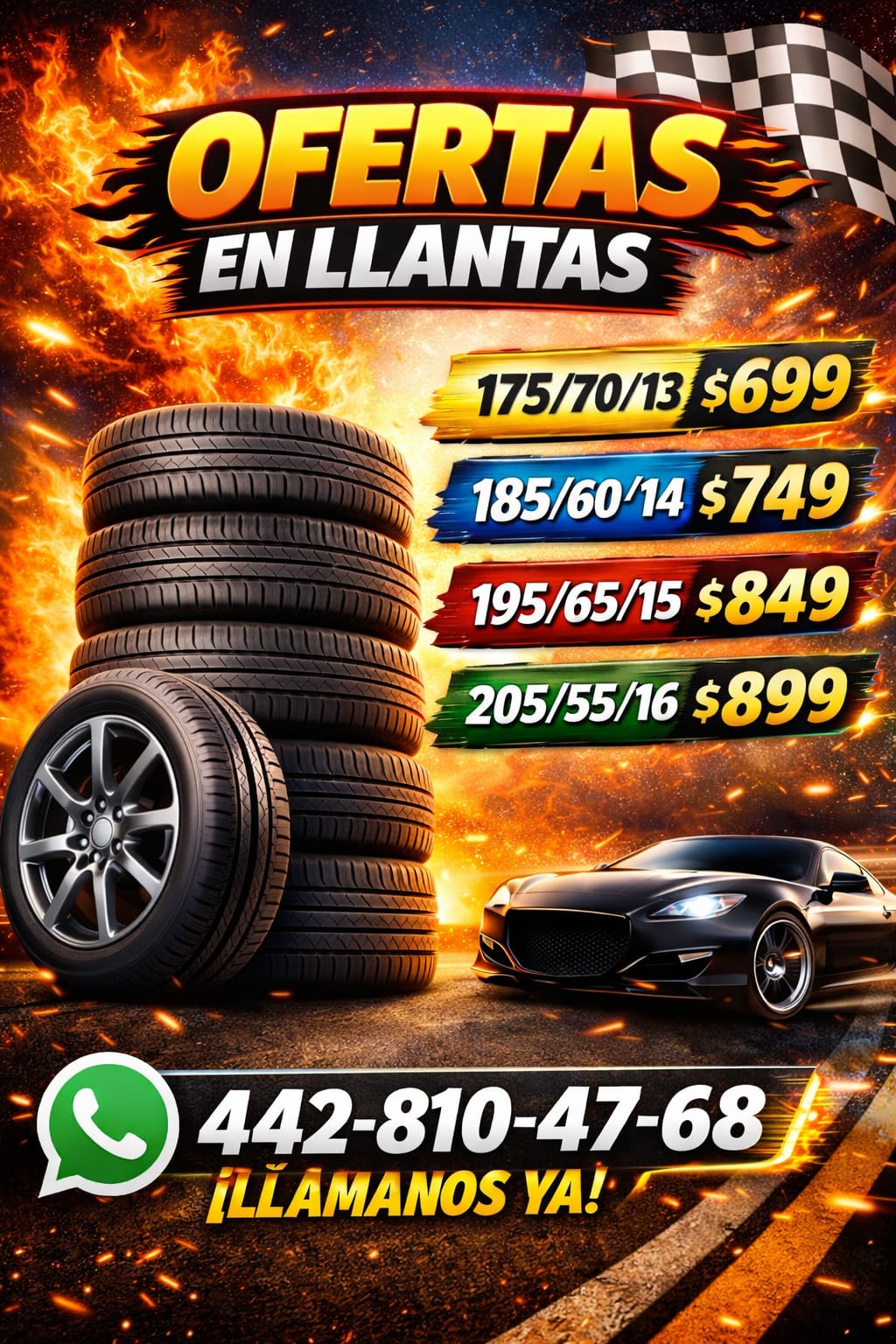 Remate de Llantas Querétaro Facebook ad