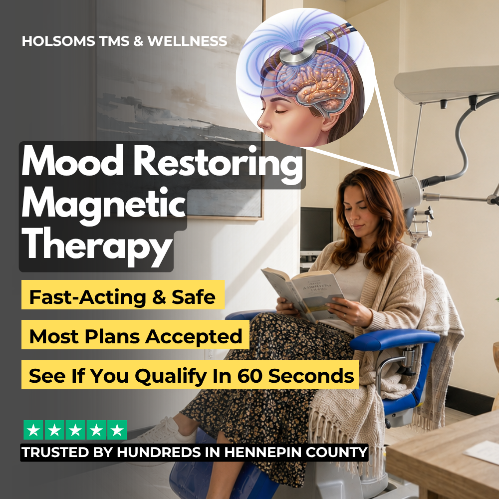 Specialist Near You Facebook ad: The team at Holsoms TMS & Wellness were fantastic. Their…