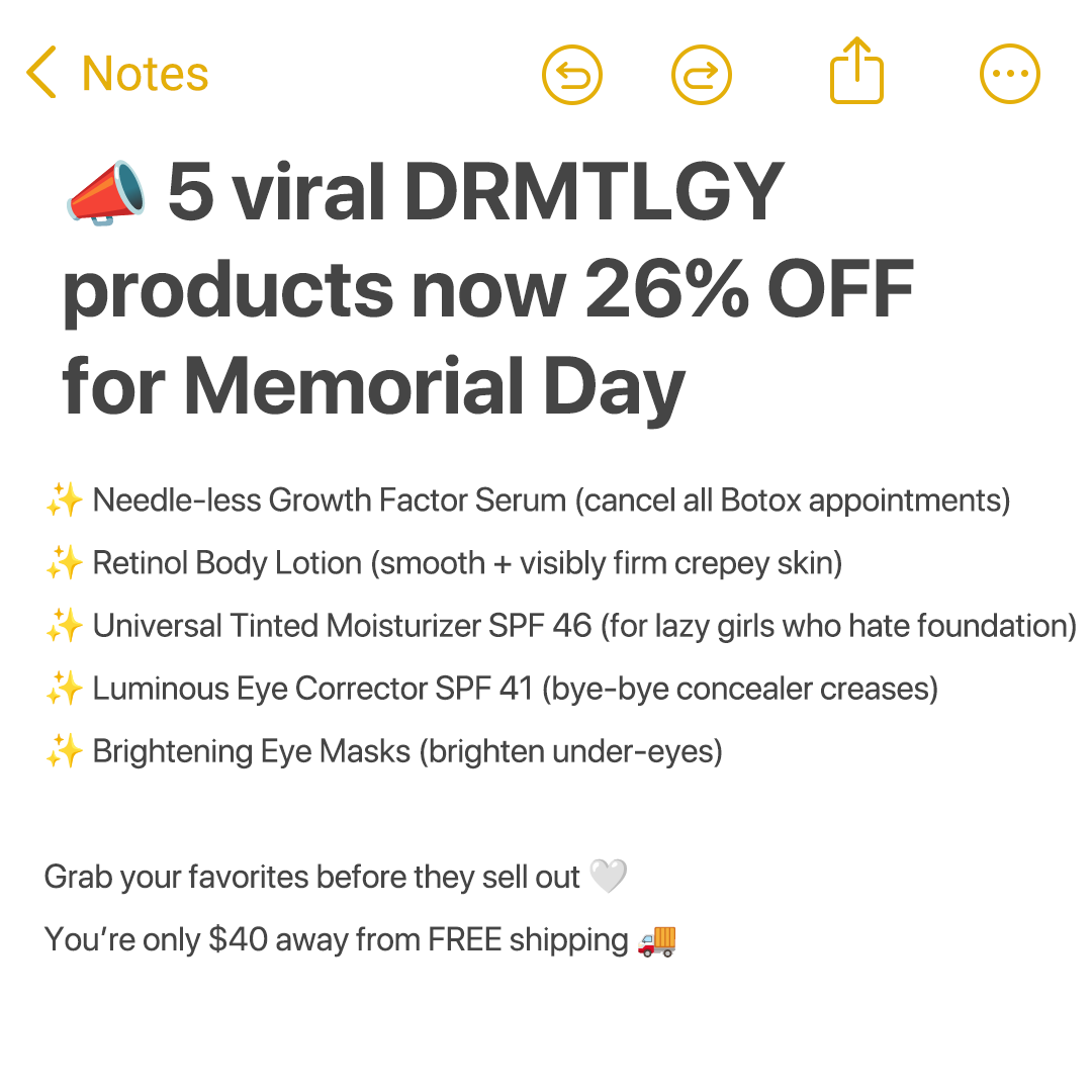 DRMTLGY Facebook ad