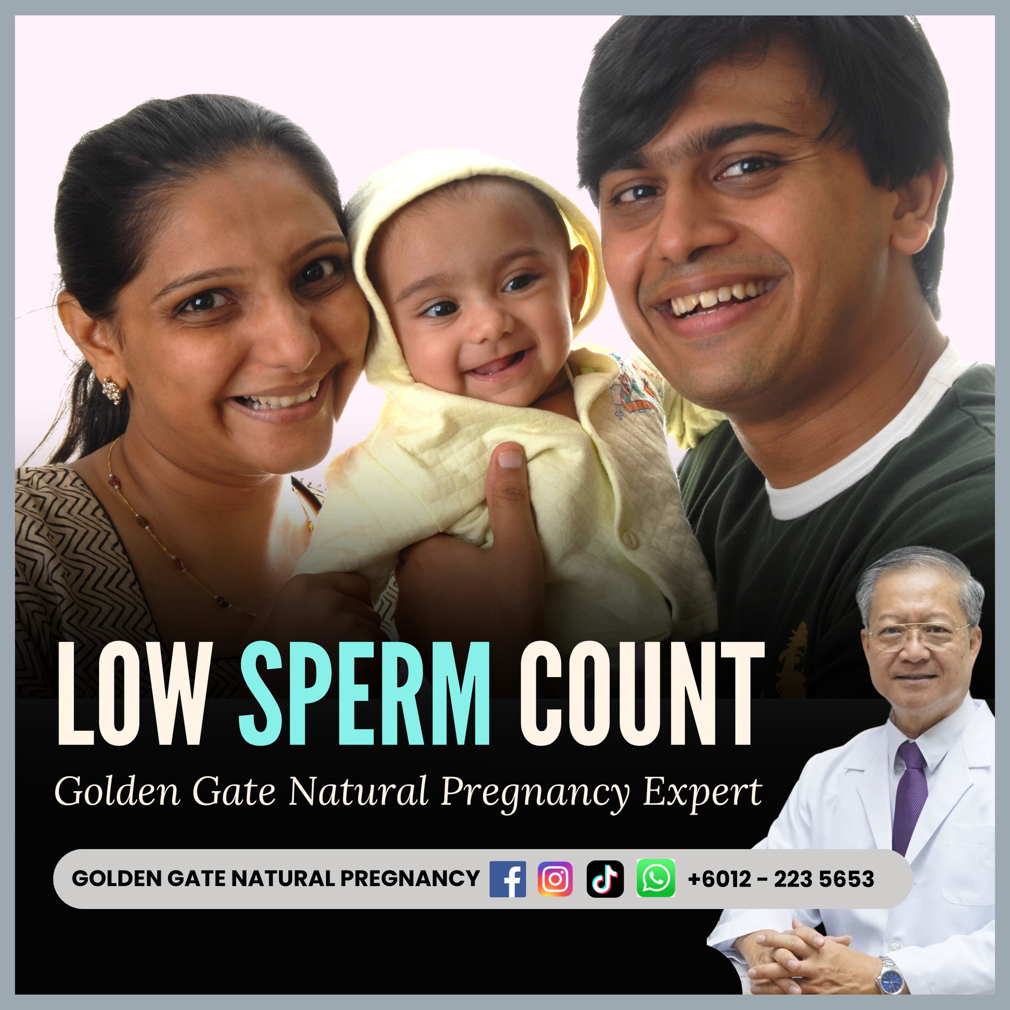 Golden Gate Fertility Centre Facebook ad: ๐๐จ๐ฐ ๐๐ฉ๐๐ซ๐ฆ ๐๐จ๐ฎ๐ง๐ญ?