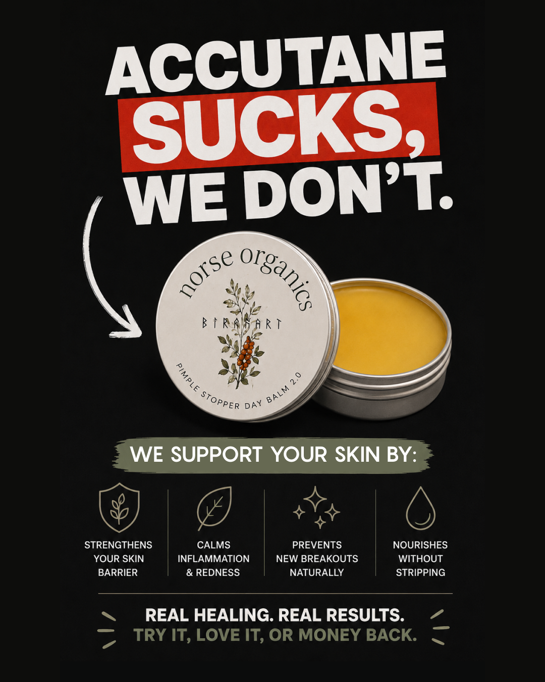 Norse Organics Facebook ad