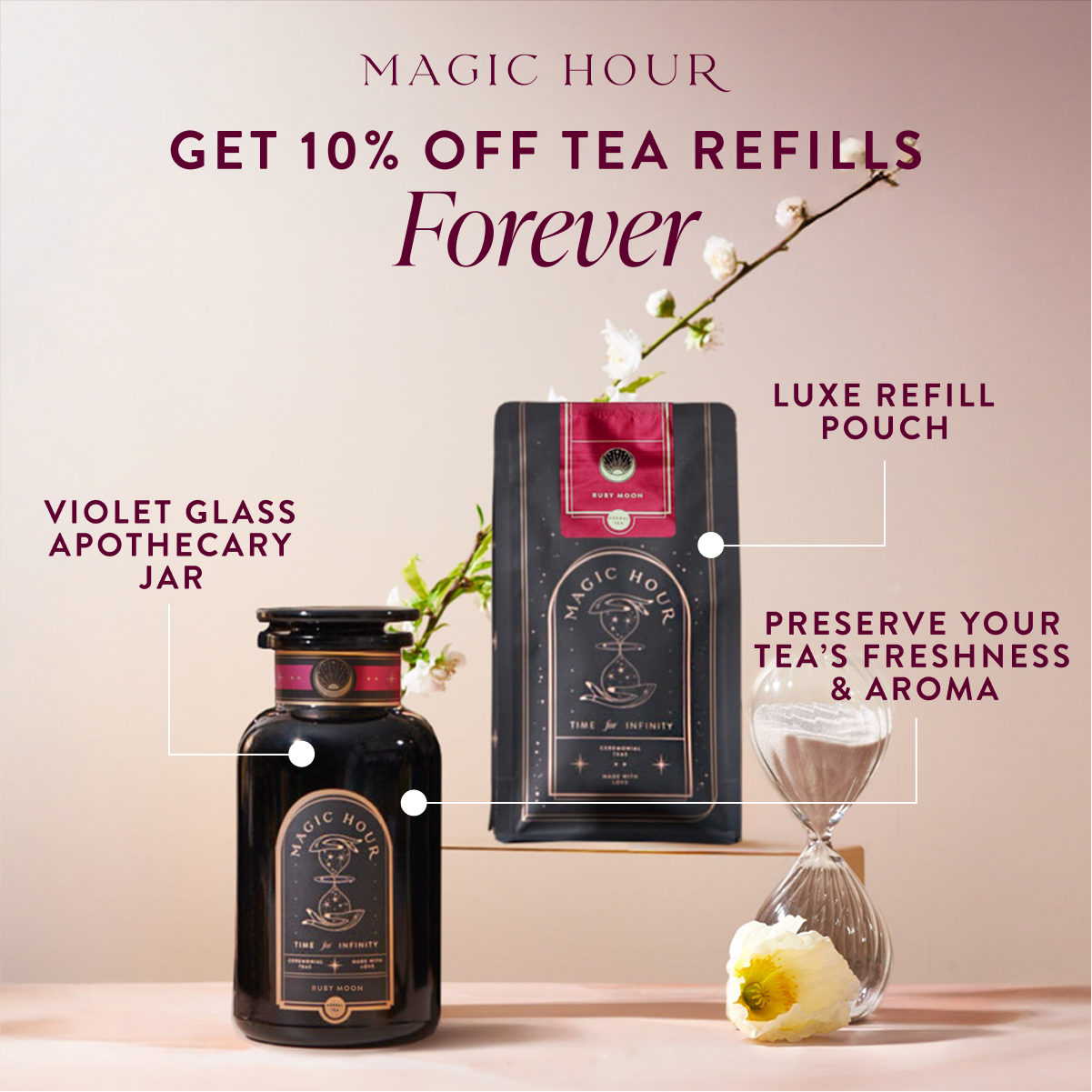 Magic Hour Tea & Transformation Facebook ad