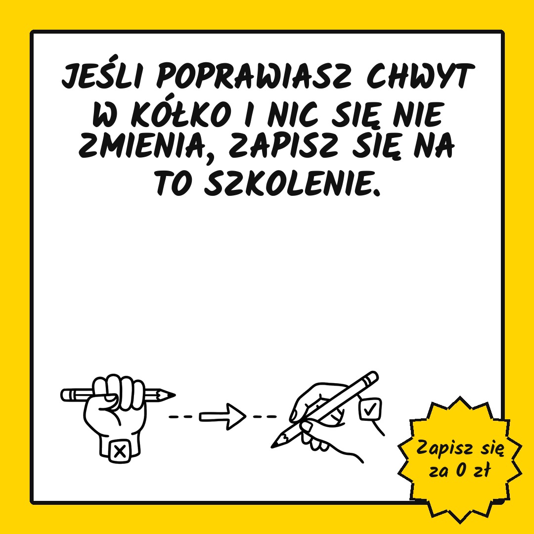Sonia Michalik psycholog dziecięca Facebook ad: 10 sposobów na poprawny chwyt u dzieci do 7 roku życia