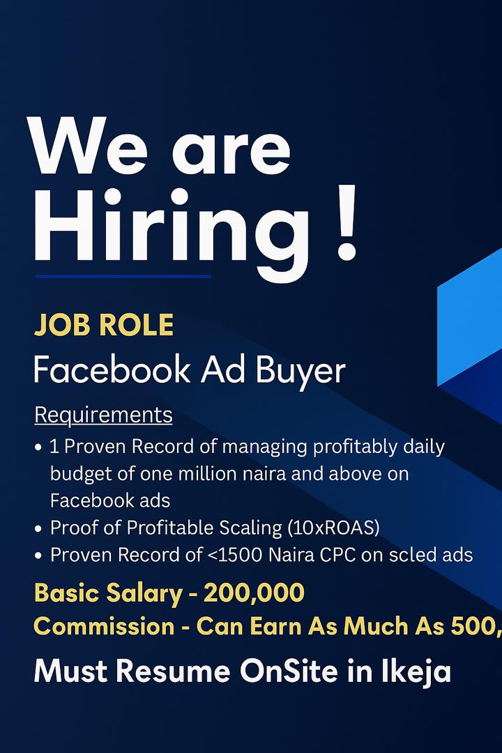 Jekanuma Facebook ad: Earn Up To N500,000 and More Working With Us As A Facebook…