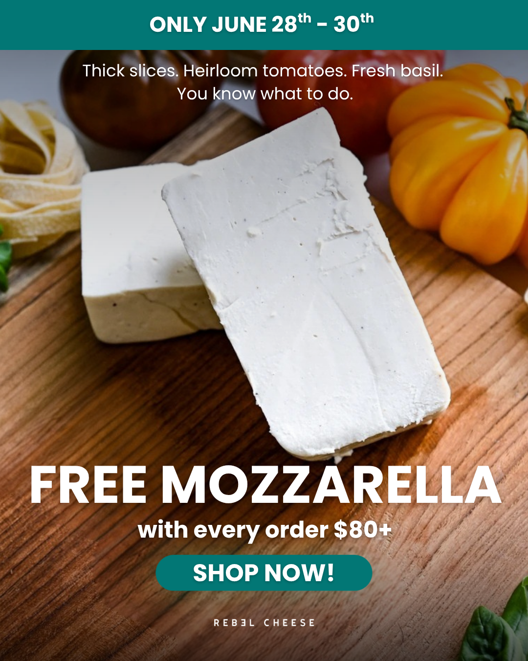Rebel Cheese Facebook ad