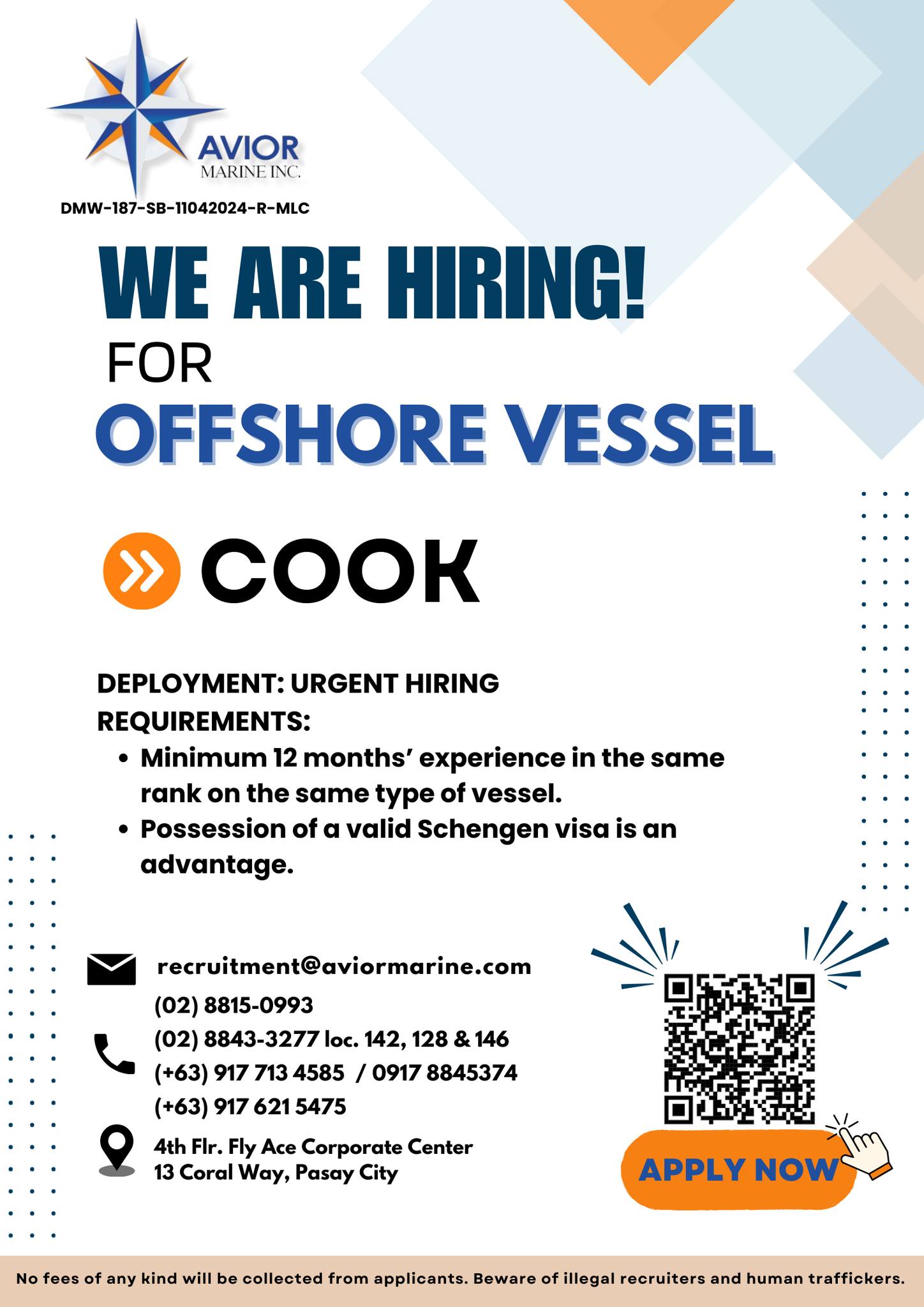 Avior Marine Inc. - Recruitment Facebook ad