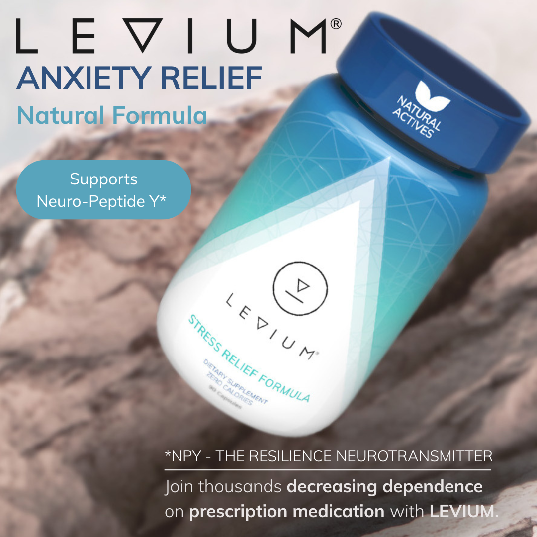 Levium Facebook ad: Unleash Neuro-Peptide Y to Transcend Anxiety Naturally