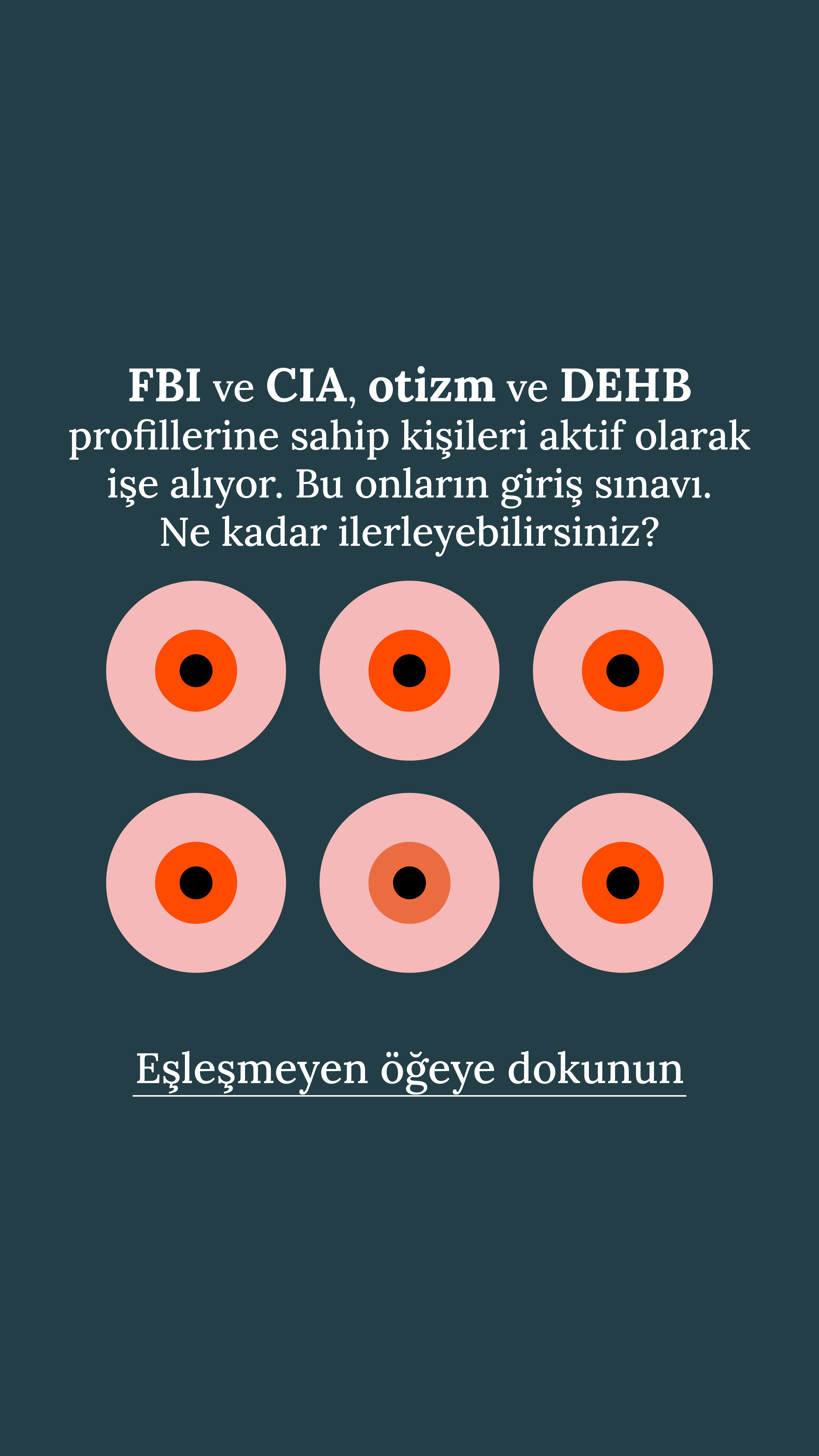 International Brain Test Facebook ad