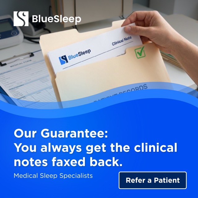 BlueSleep - Sleep Health and Wellness Facebook ad