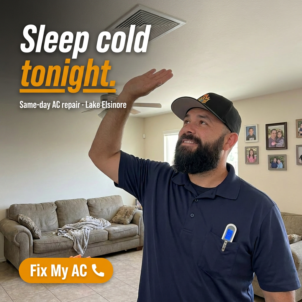Prestige air quality heating and cooling Facebook ad: Sleep Cold Tonight