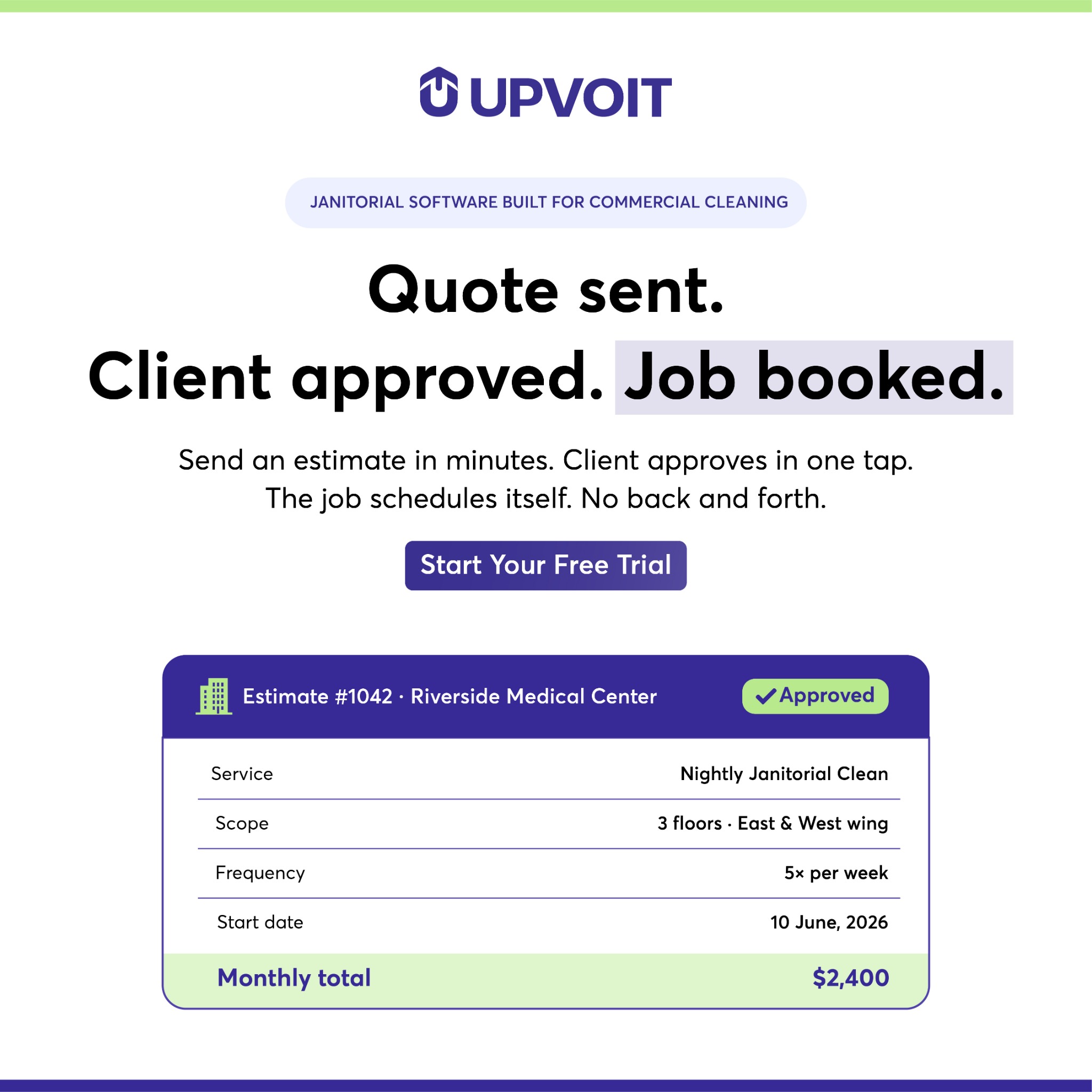 Upvoit Facebook ad: One Platform Control