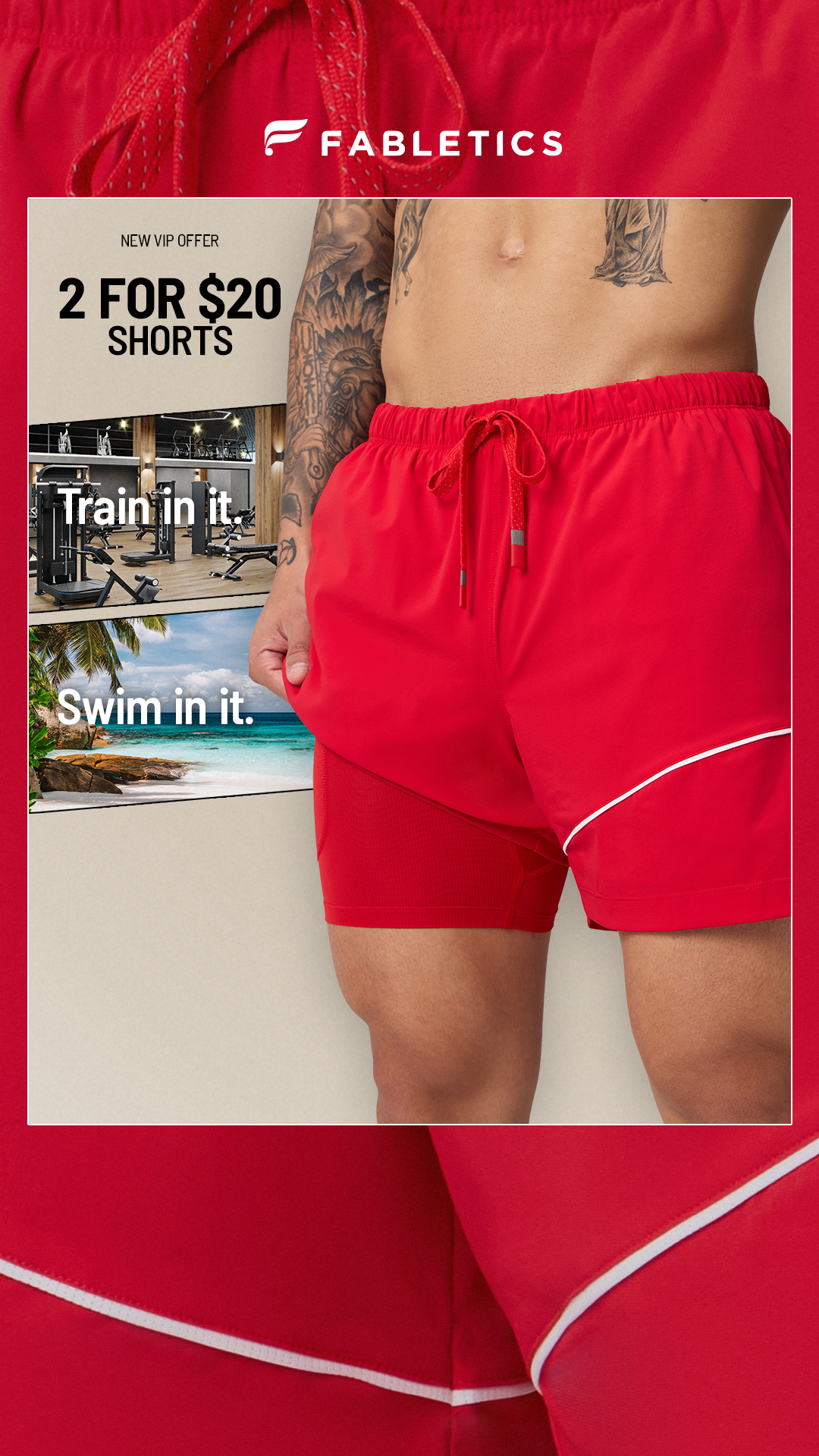 Fabletics Men Facebook ad