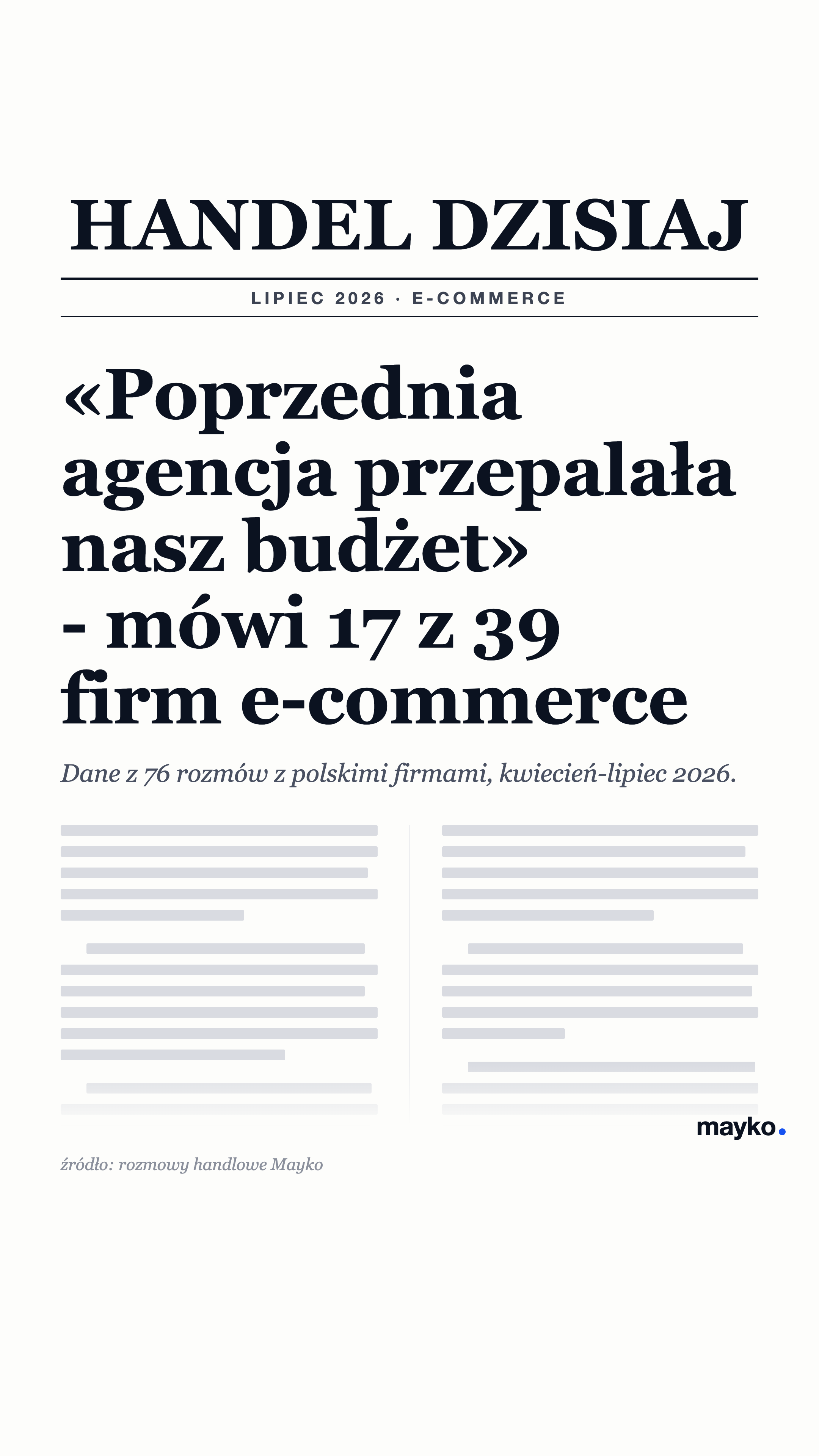 Agencja Mayko Facebook ad