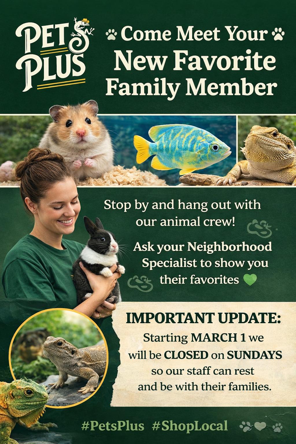Pets Plus Facebook ad: The Barksdale Family, with 29 years in the…