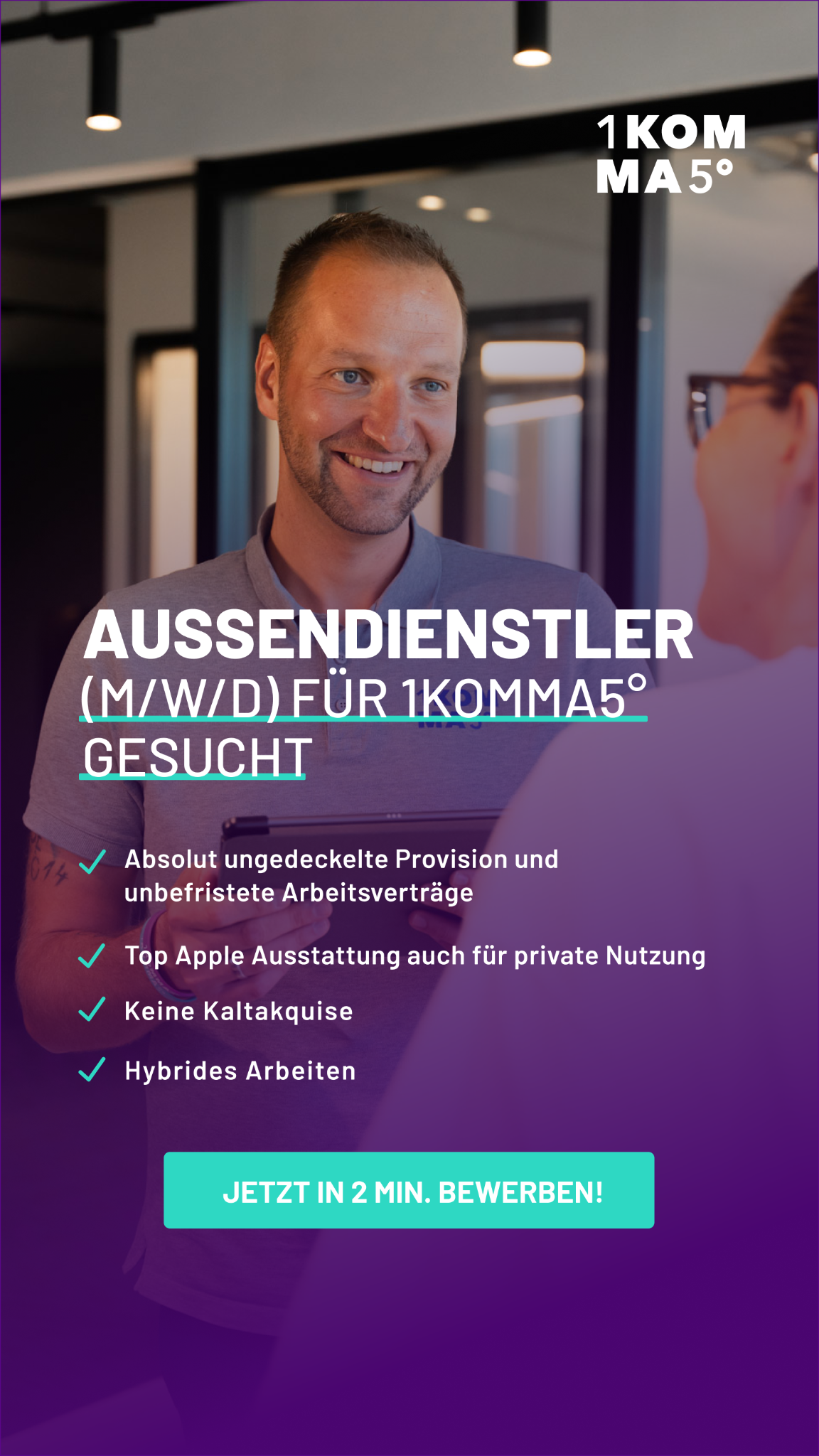 1KOMMA5GRAD Facebook ad