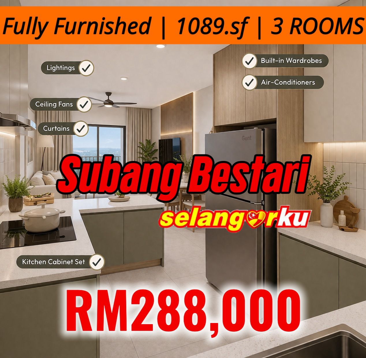 Xen Property Facebook ad: Gaji RM3K Blh Apply~