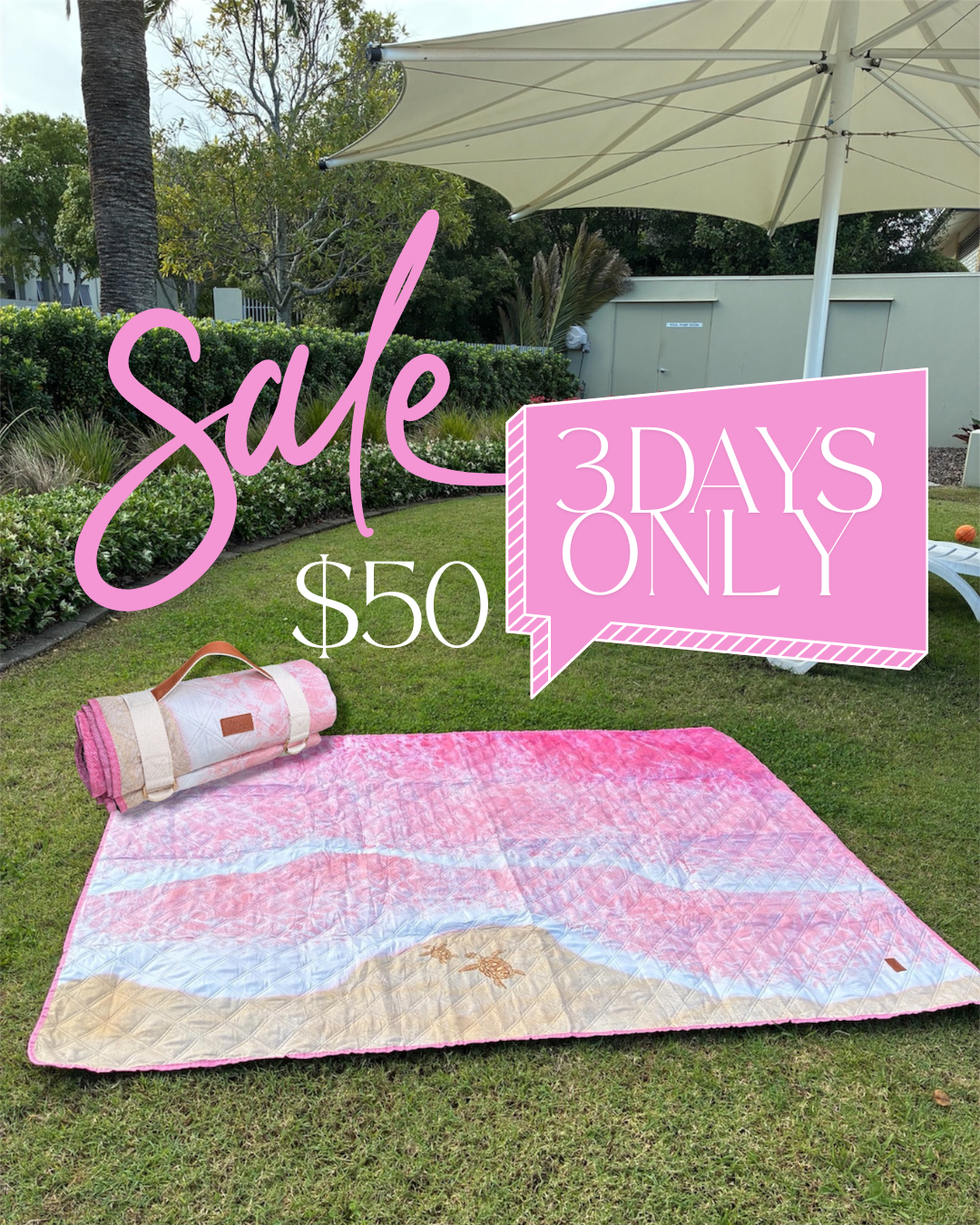 Honu Living Facebook ad: Sale begins Friday 9am