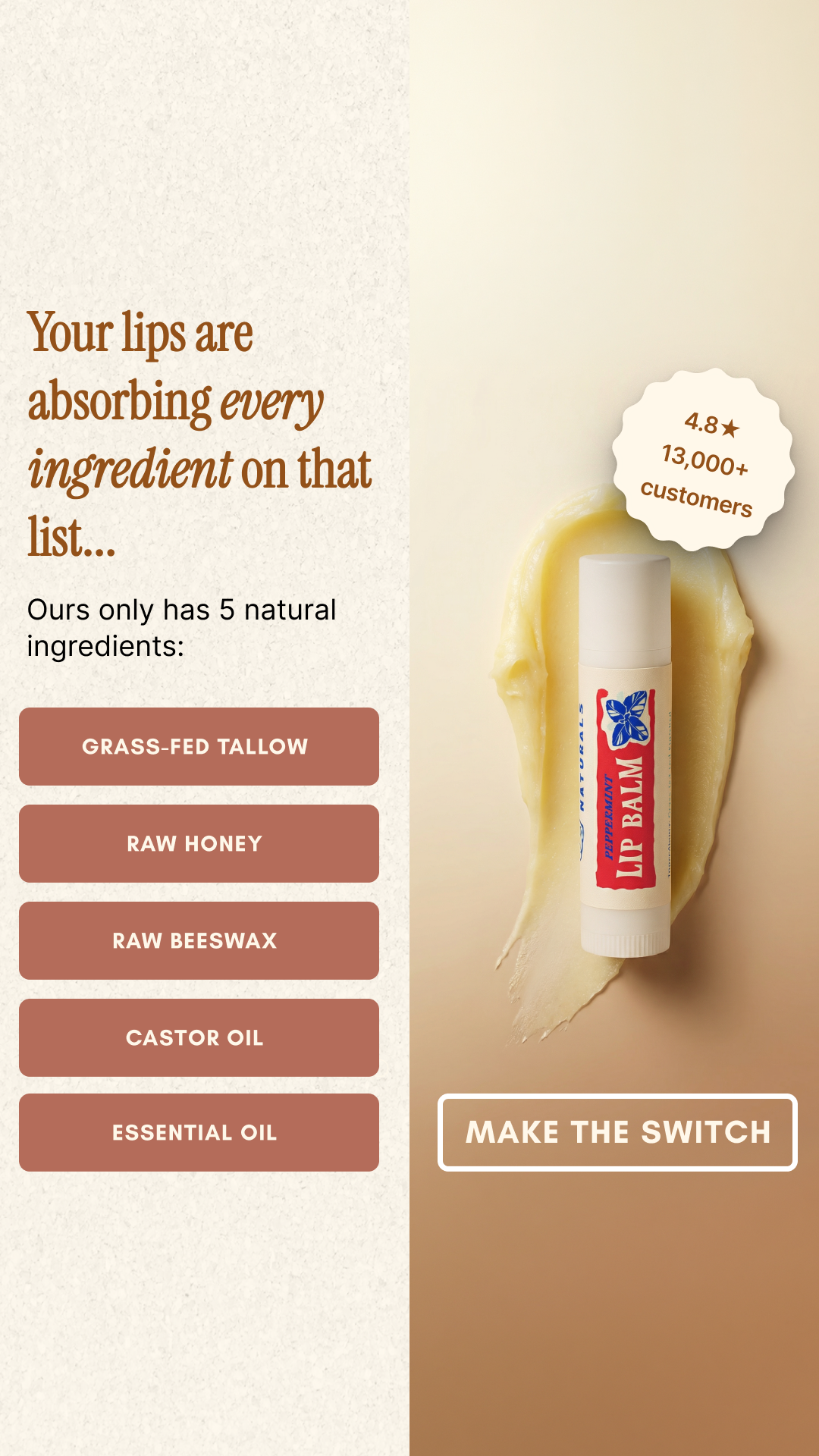 Papabear Naturals Facebook ad