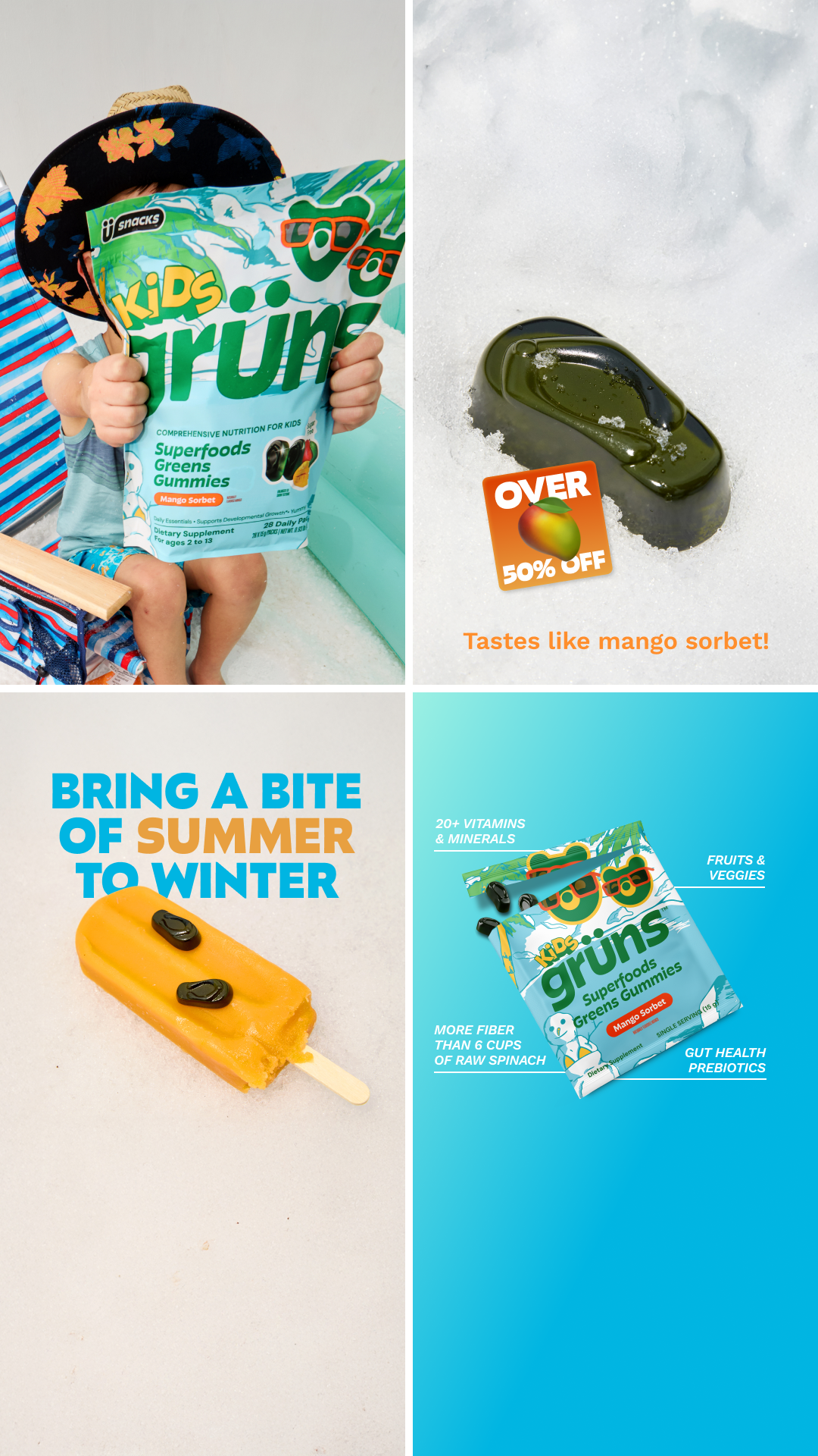Grüns Kids Facebook ad