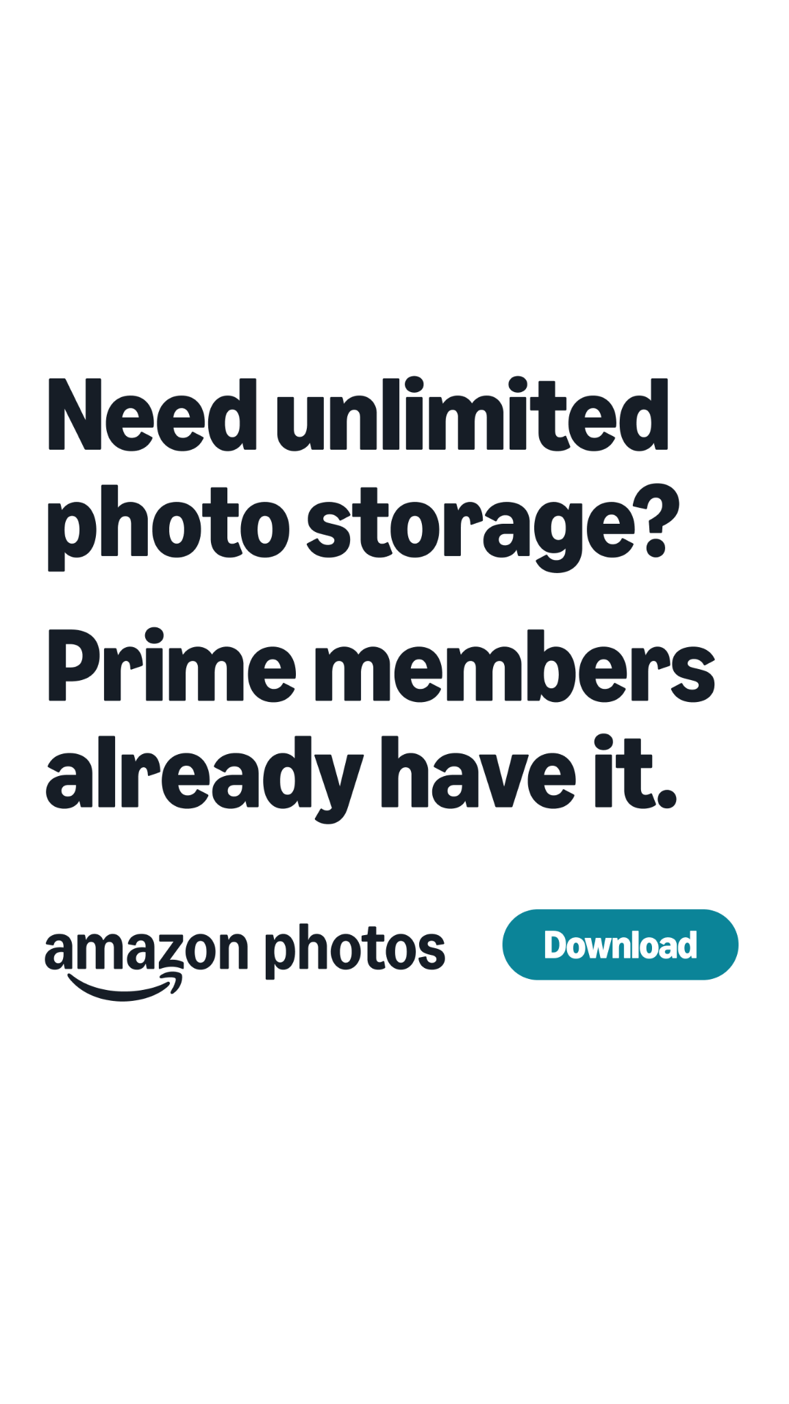Amazon Photos Facebook ad
